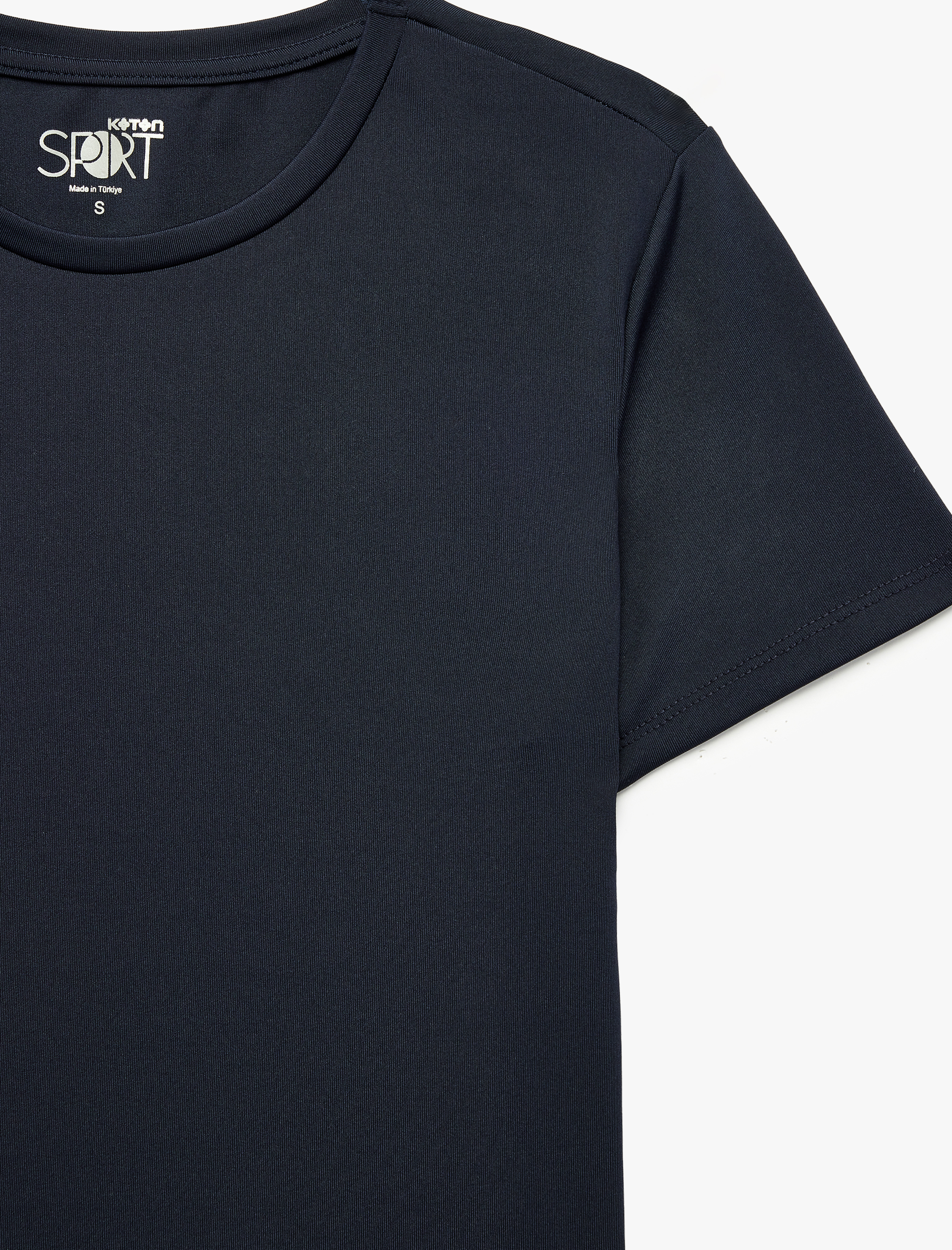   Slim Fit Kısa Kollu Bisiklet Yaka Spor Tişört