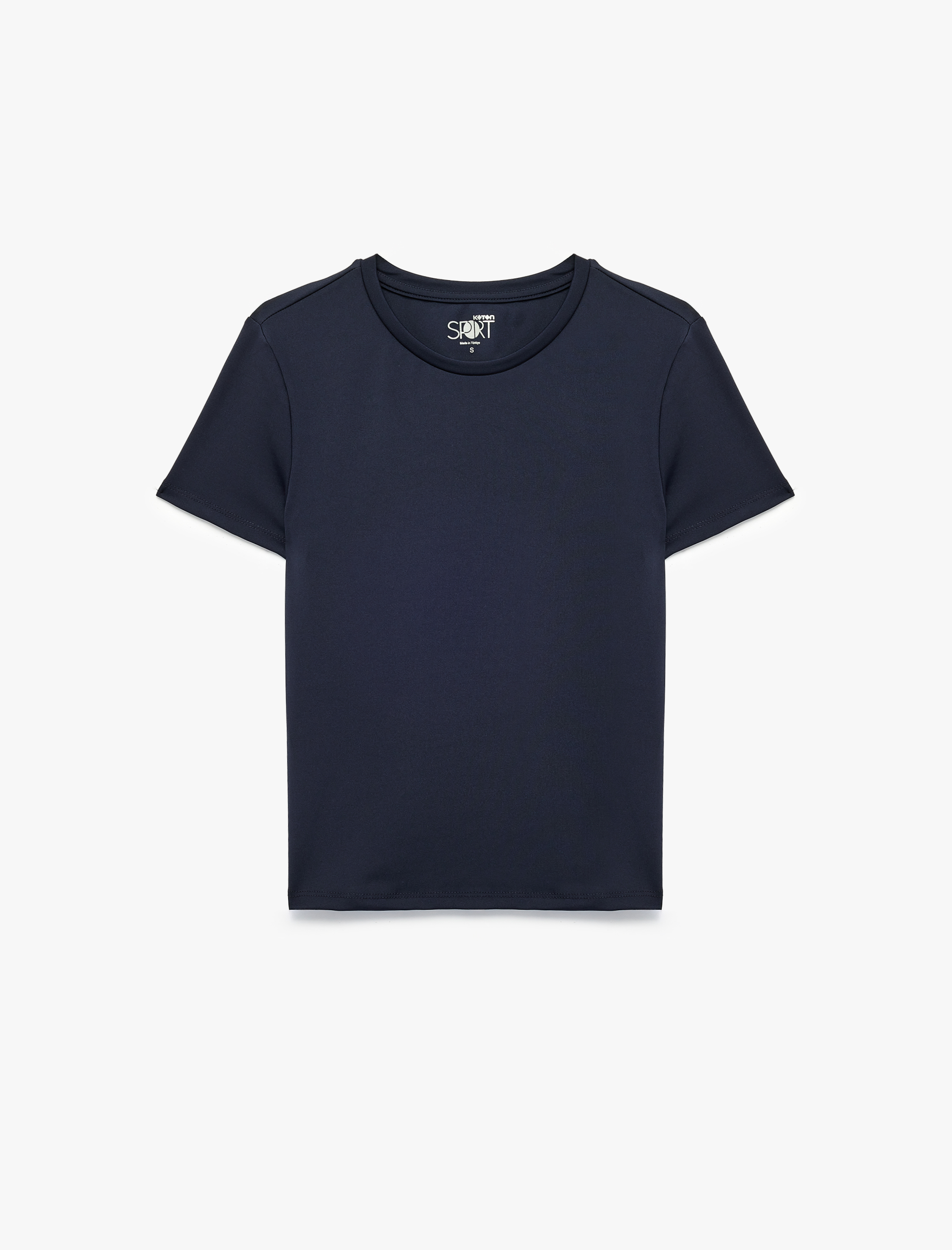   Slim Fit Kısa Kollu Bisiklet Yaka Spor Tişört