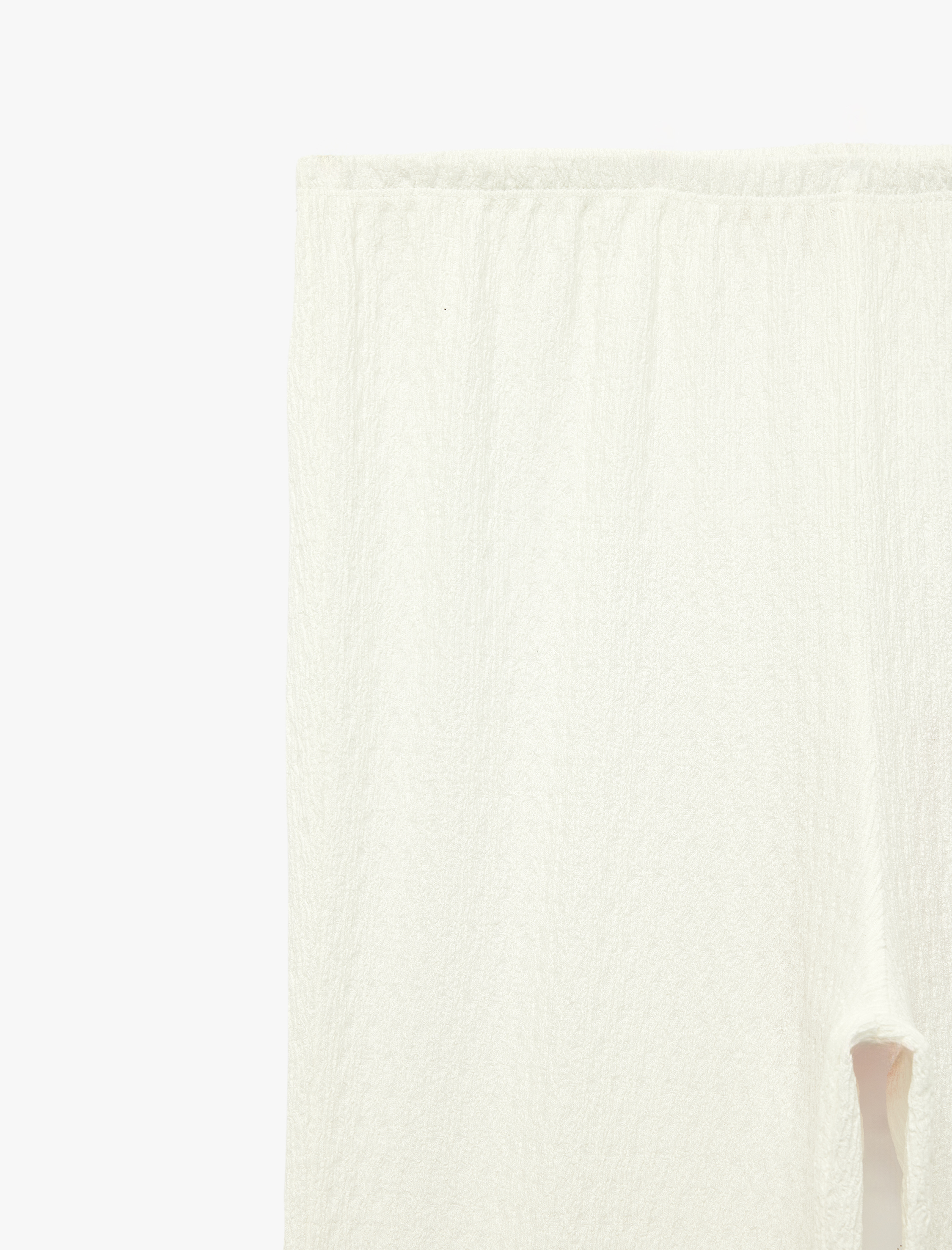   Bürümcük Kumaş Düz Bol Paça Pantolon