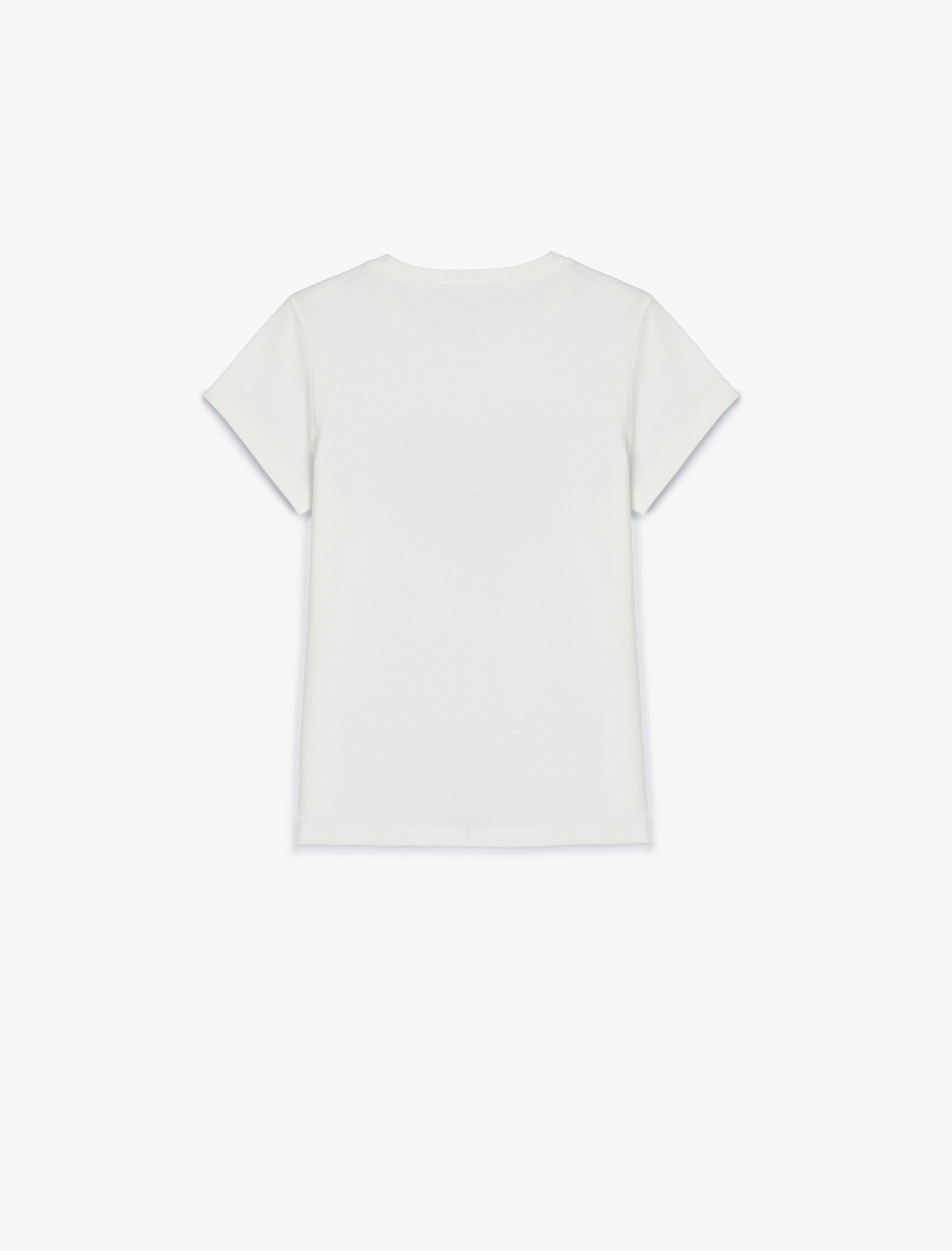  Kız Çocuk Atatürk Baskılı Tişört Pullu Payetli Bisiklet Yaka Kısa Kollu Pamuklu