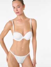 Regular Fit Taş Detaylı Destekli Ekstra Dolgulu Bridal Maximizer Sütyen