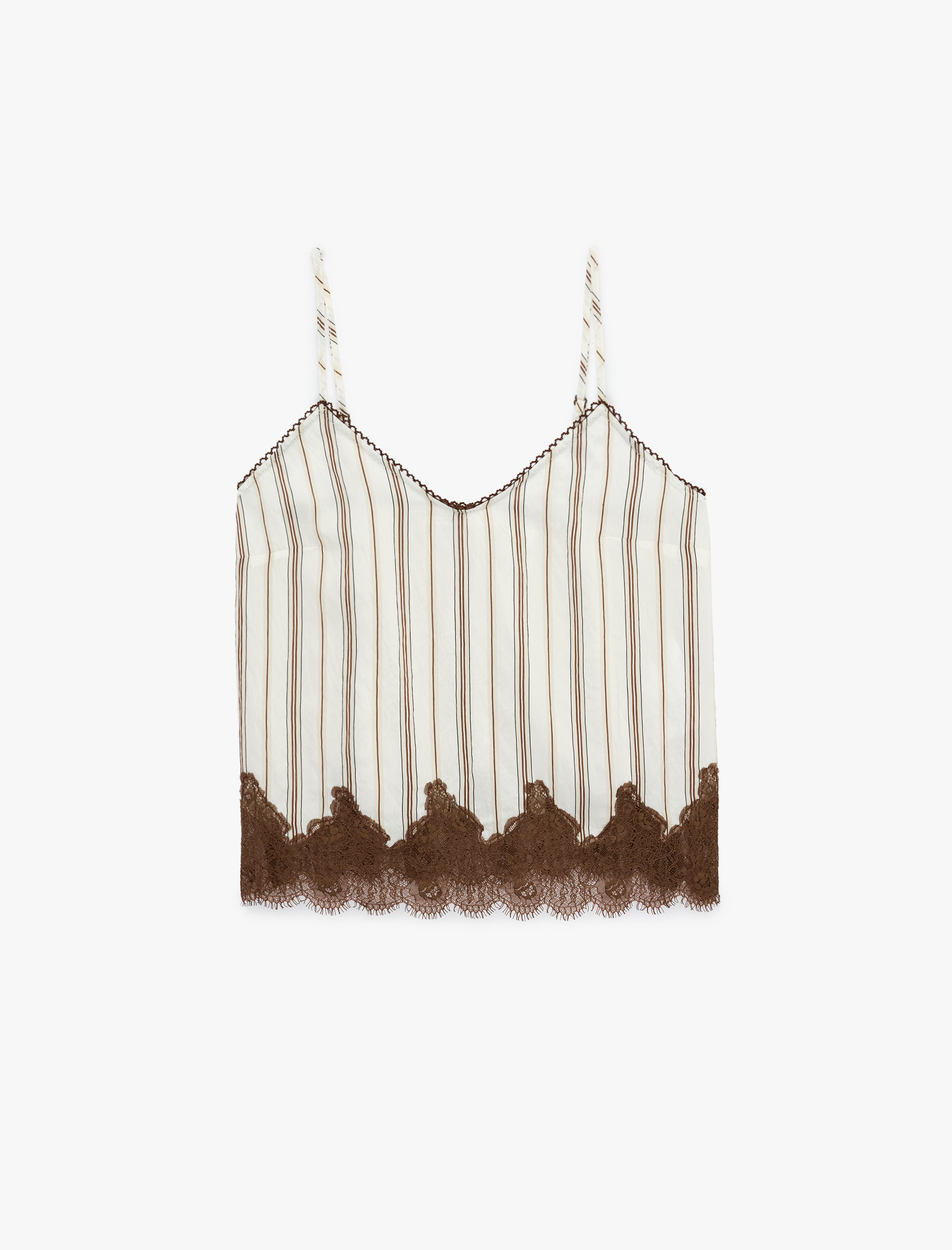   Viskon Askılı Pijama Üstü