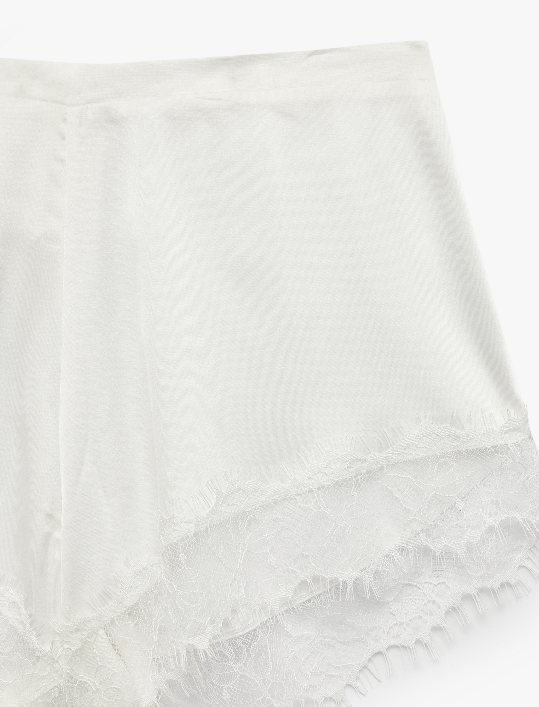   Fiyonk Detaylı Rahat Kesim Dantelli Mini Şort Pijama Altı