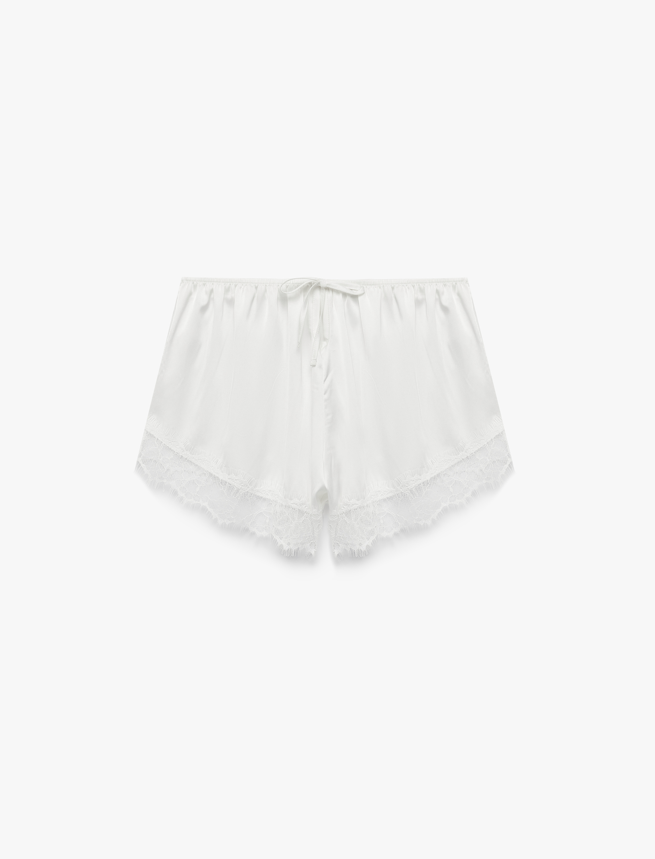   Fiyonk Detaylı Rahat Kesim Dantelli Mini Şort Pijama Altı