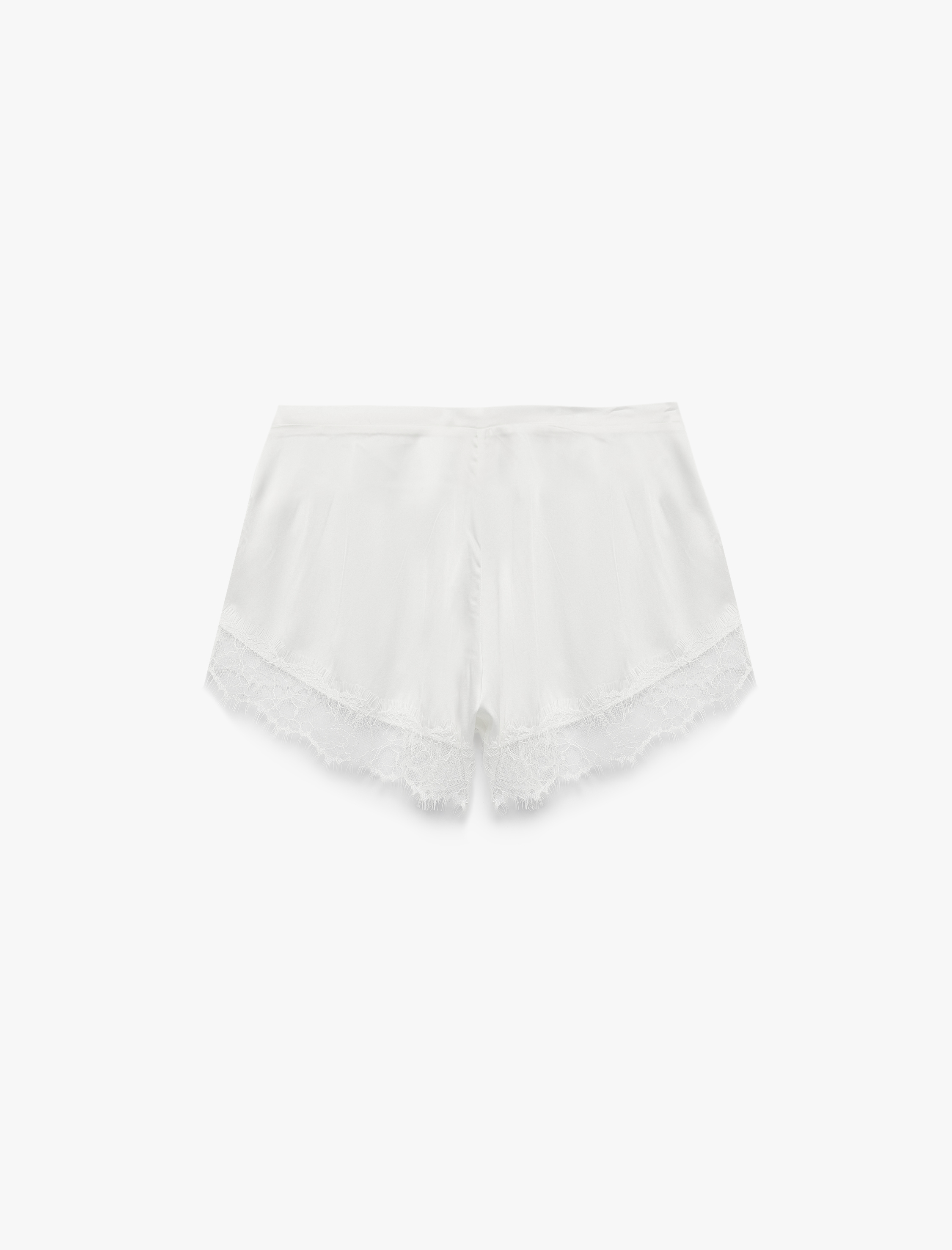   Fiyonk Detaylı Rahat Kesim Dantelli Mini Şort Pijama Altı