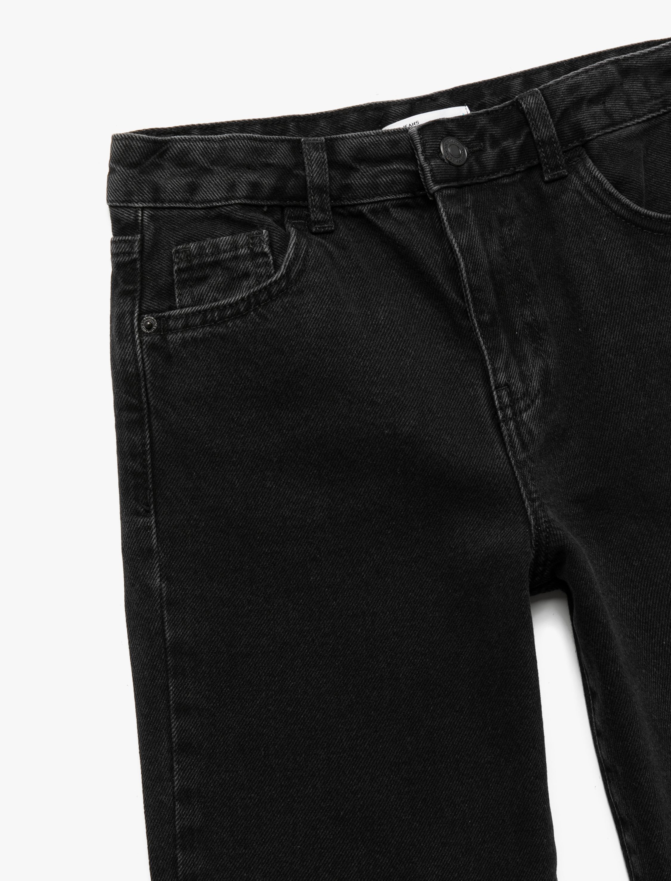  Erkek Çocuk Cep Detaylı Rahat Kesim Pamuklu Denim Pantolon