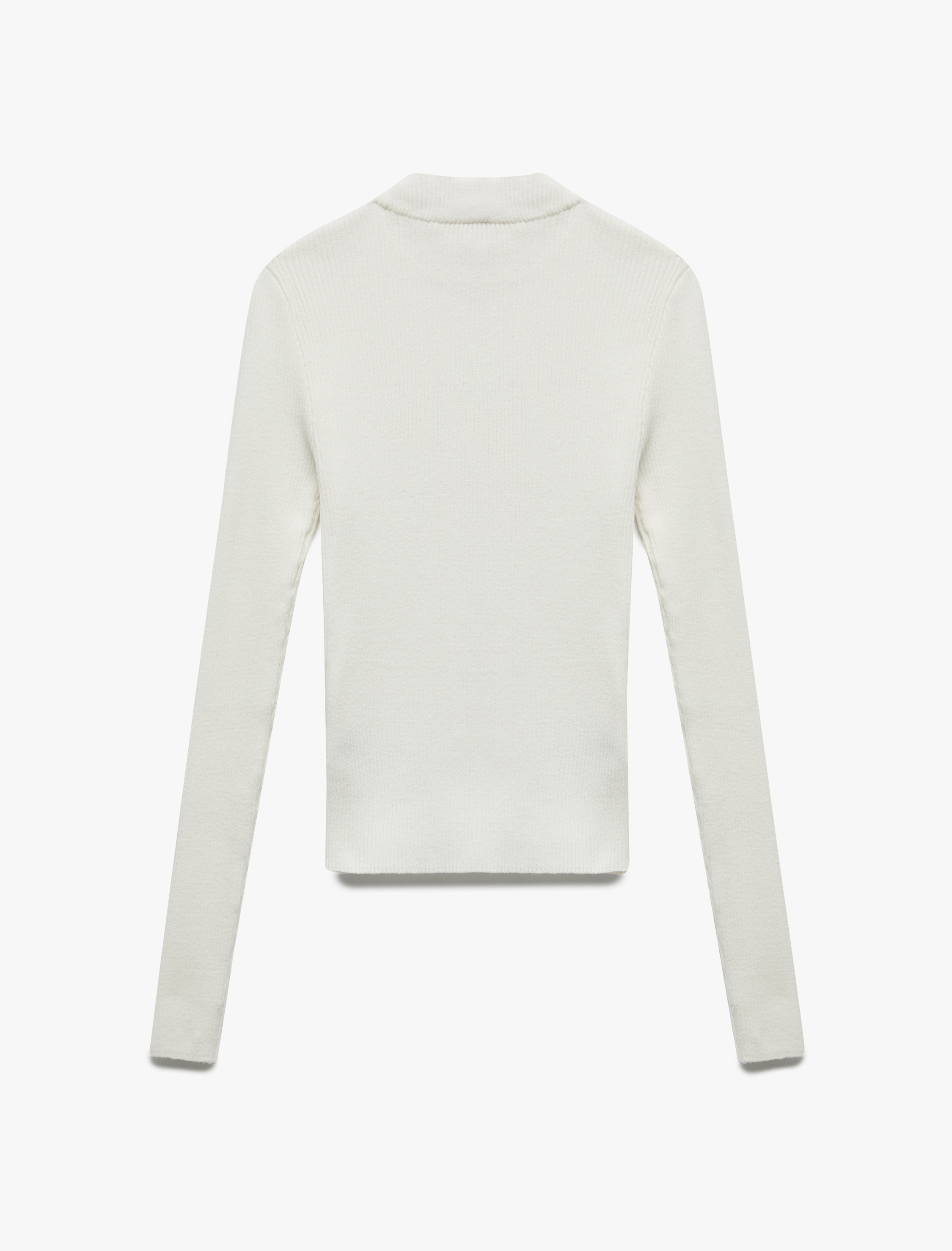   Hafif Dik Yaka Uzun Kollu Triko Kazak