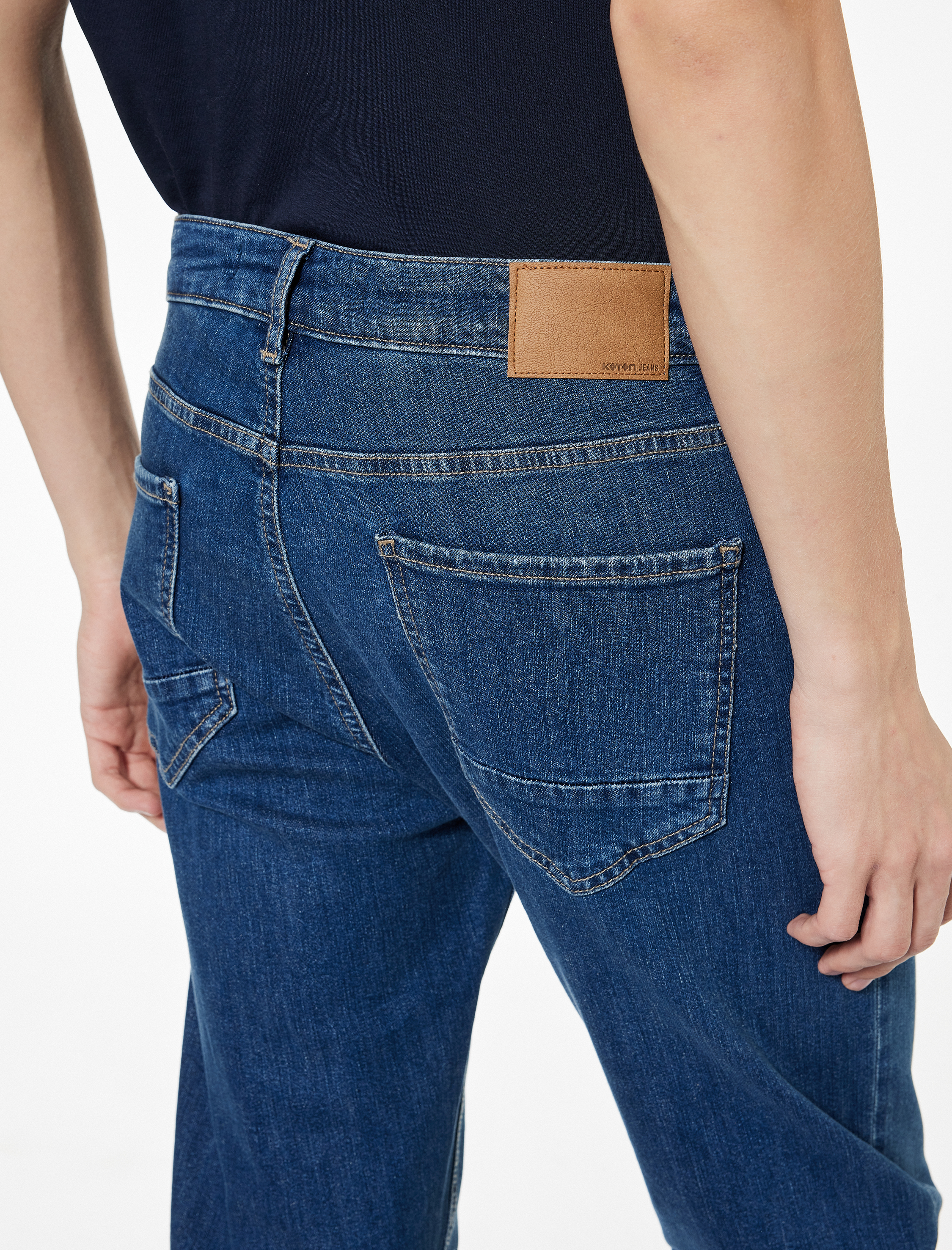   Cepli Straight Fit Düz Paça Jean Pantolon - Mark Straight Jeans