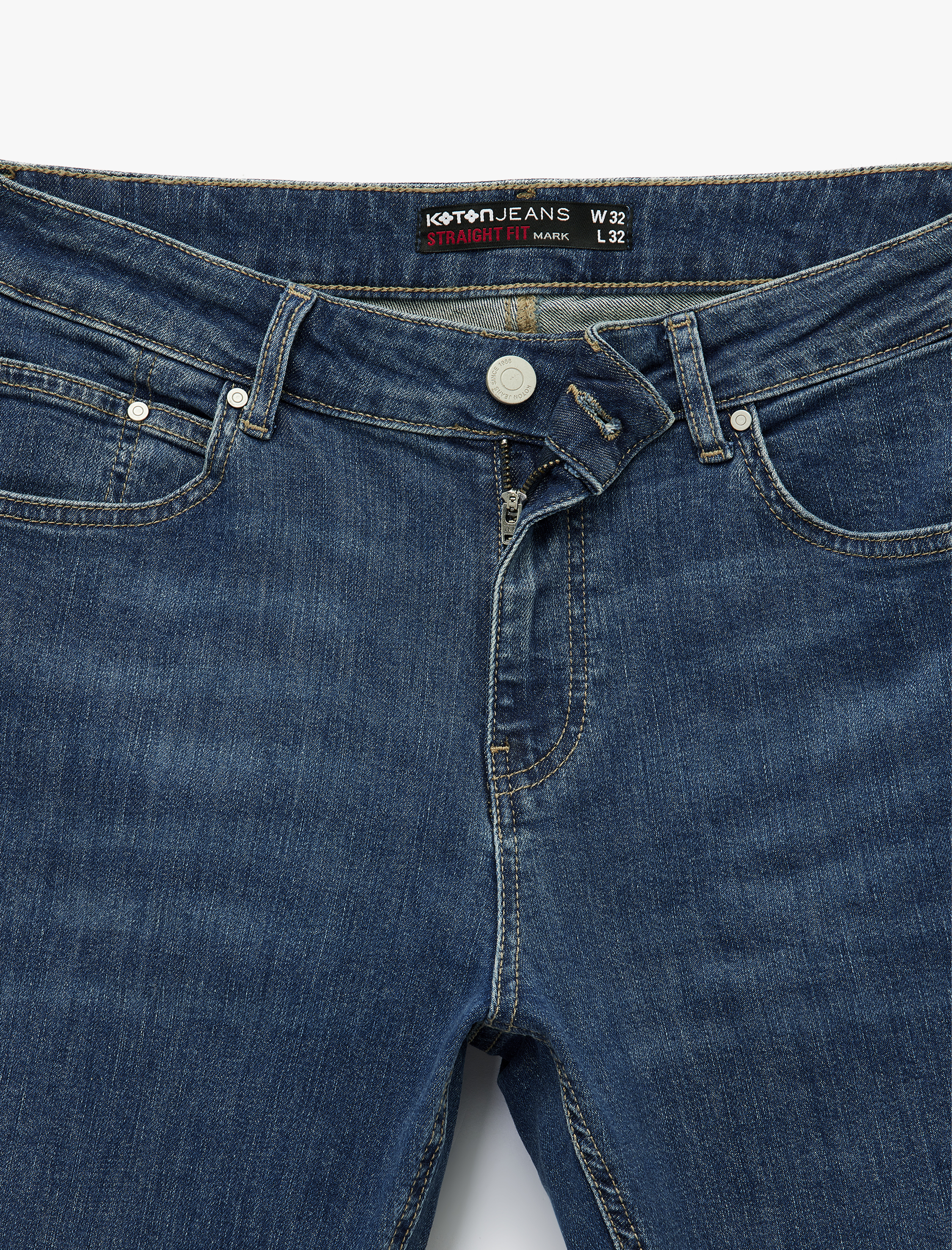   Cepli Straight Fit Düz Paça Jean Pantolon - Mark Straight Jeans