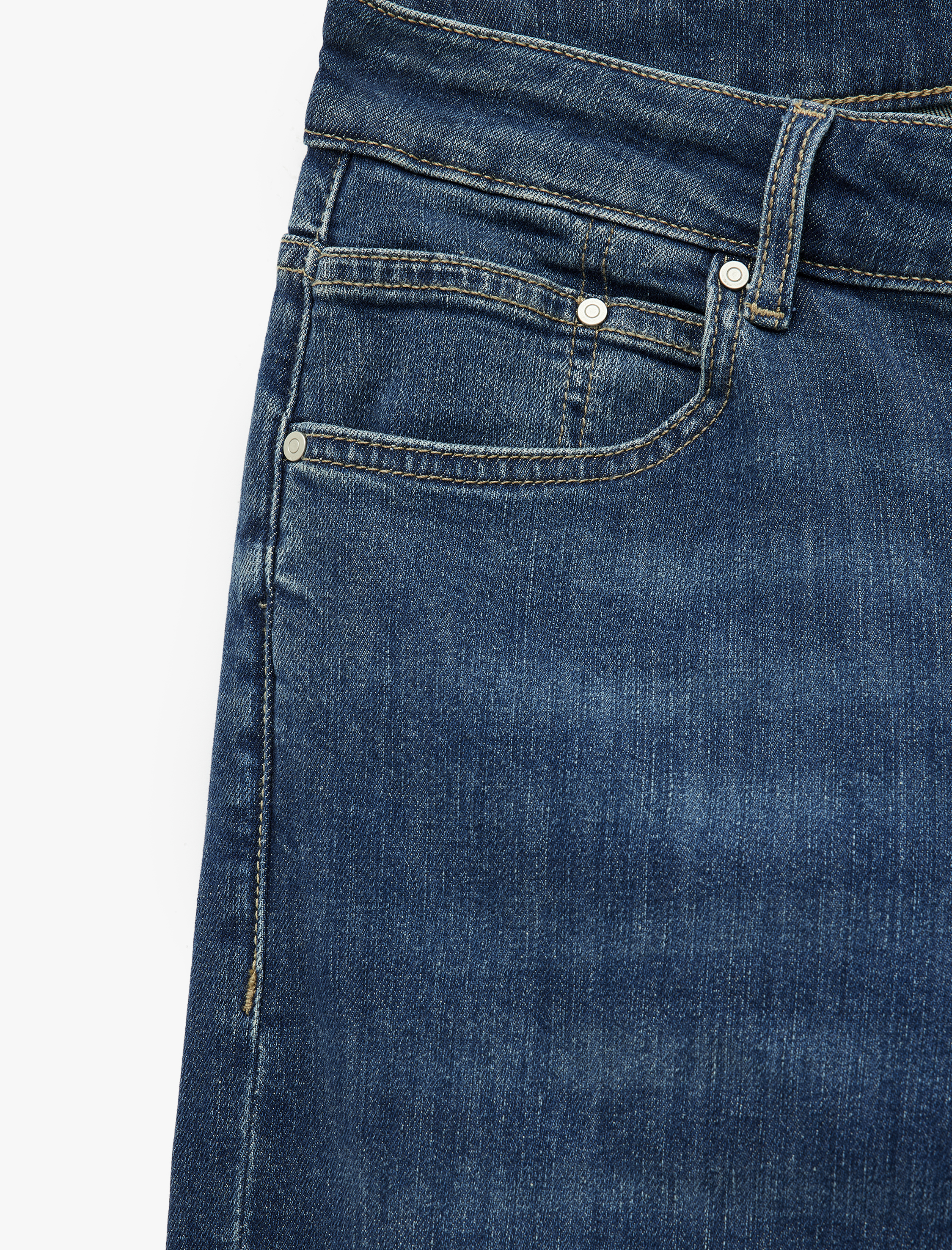   Cepli Straight Fit Düz Paça Jean Pantolon - Mark Straight Jeans