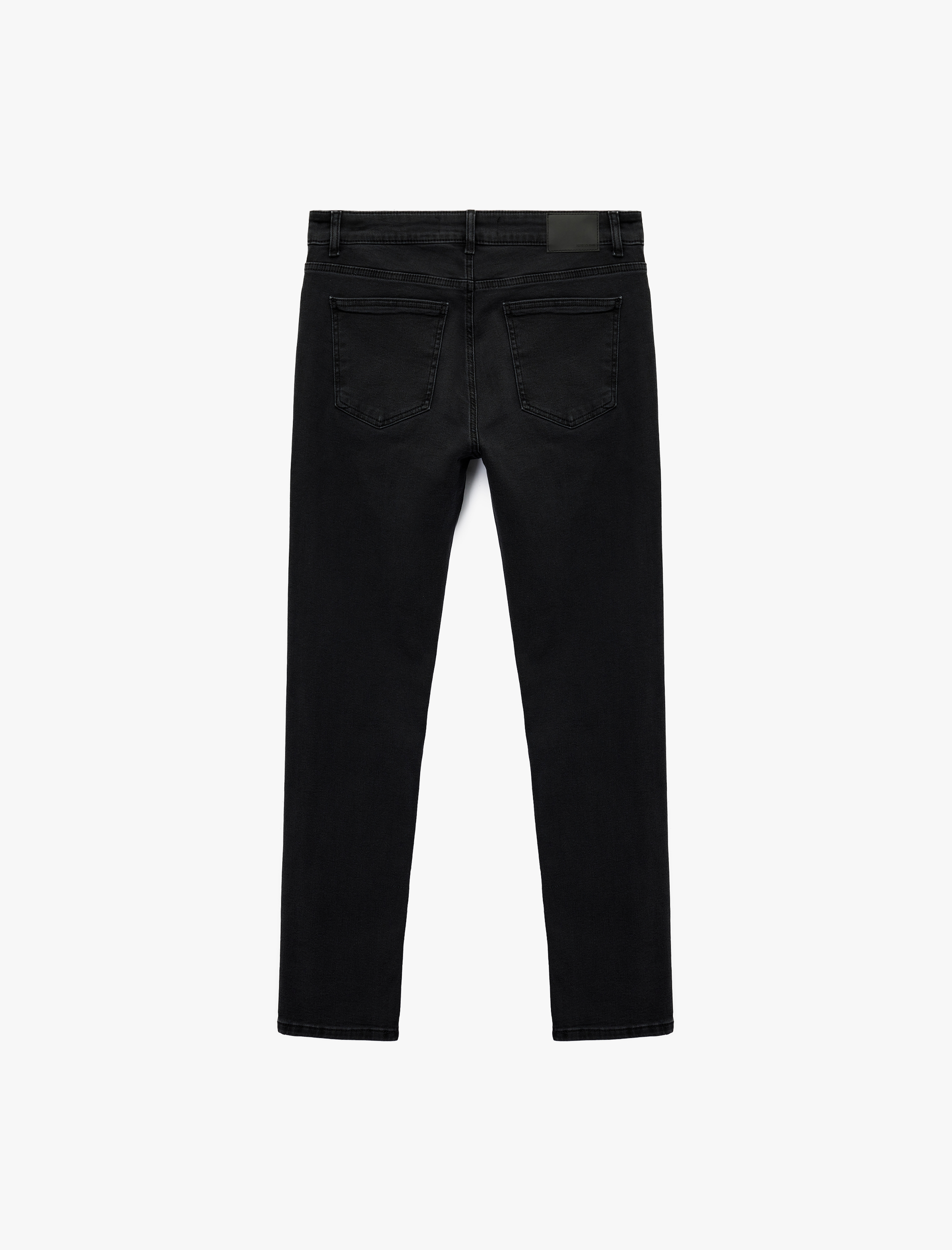   Slim Fit Düğmeli Cepli Jean Pantolon - Slim Fit Brad Jeans