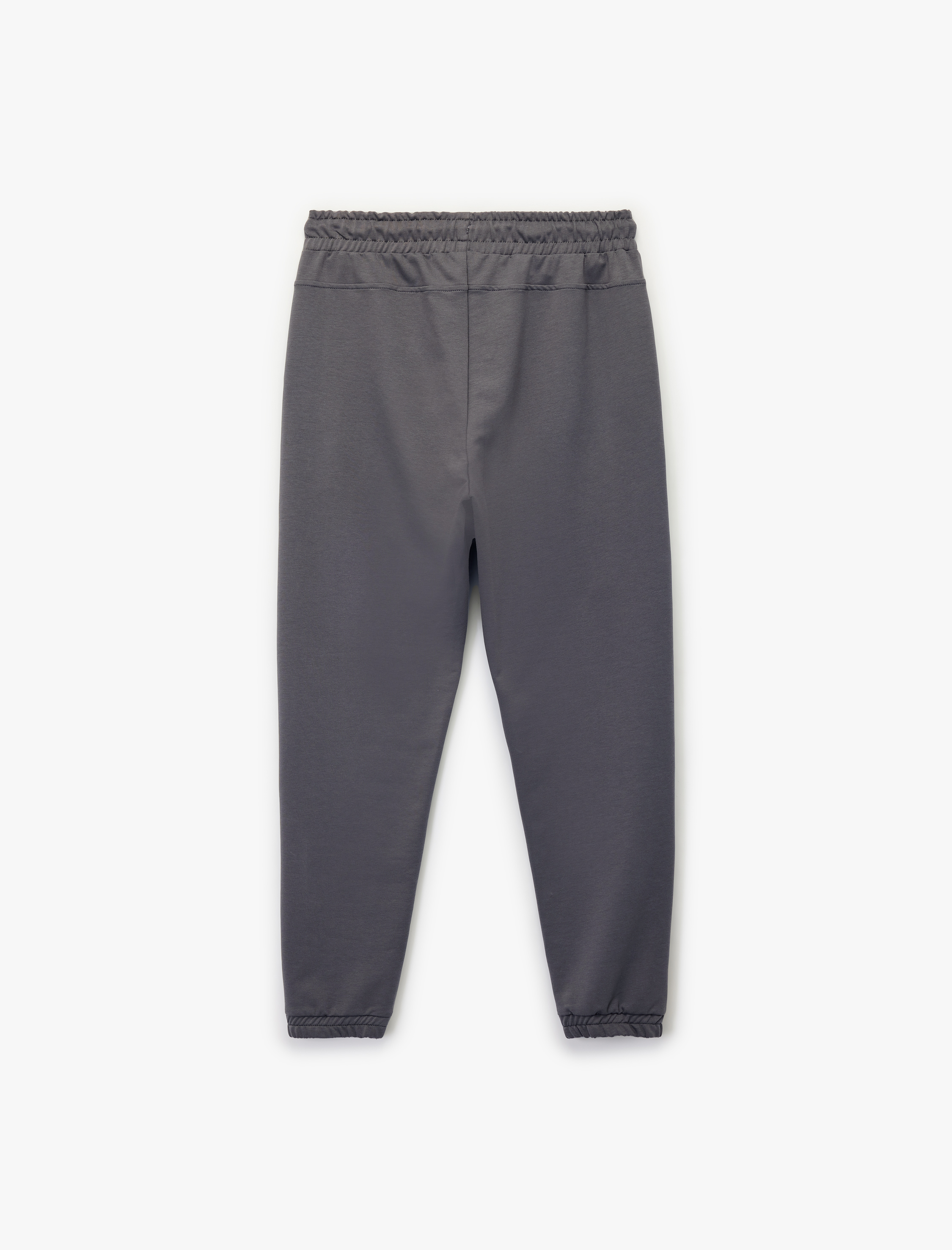   Pamuklu Fermuarlı Cepli Beli Bağcıklı Jogger Eşofman Altı