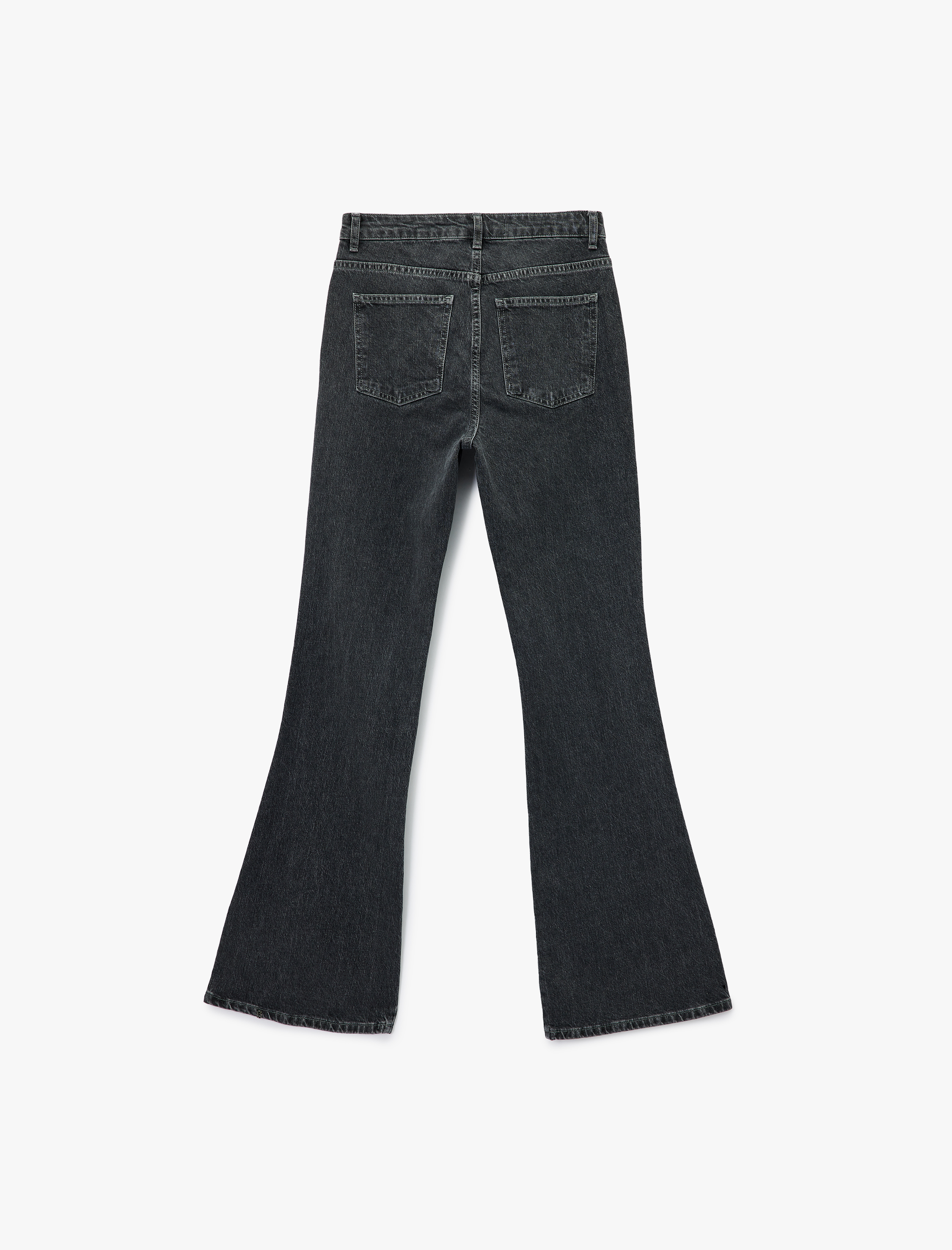   Yüksek Bel İspanyol Paça Dar Kesim Jean Pantolon - Flare Jeans