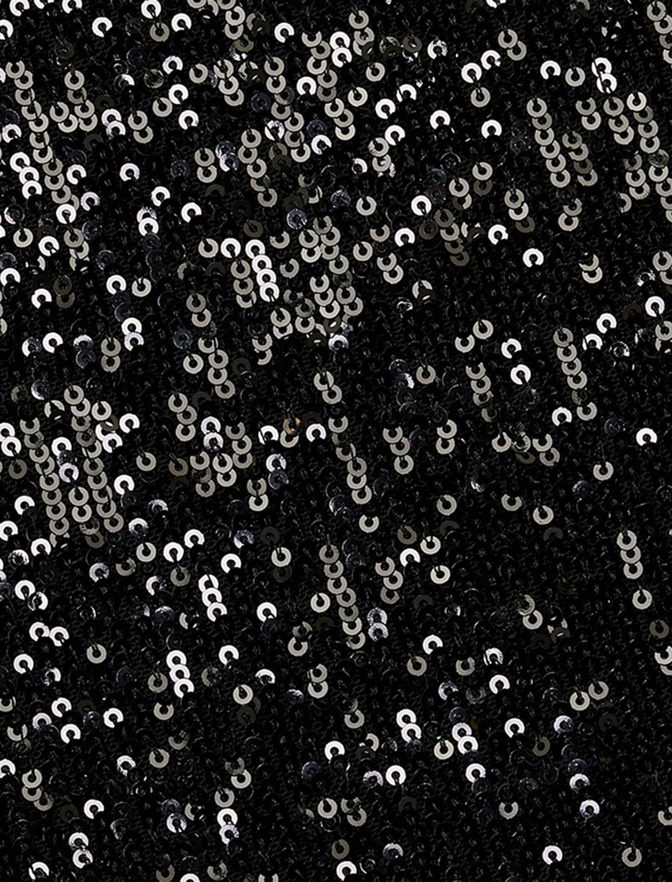   Kısa Kollu Bisiklet Yaka Pullu Payetli Abiye Bluz