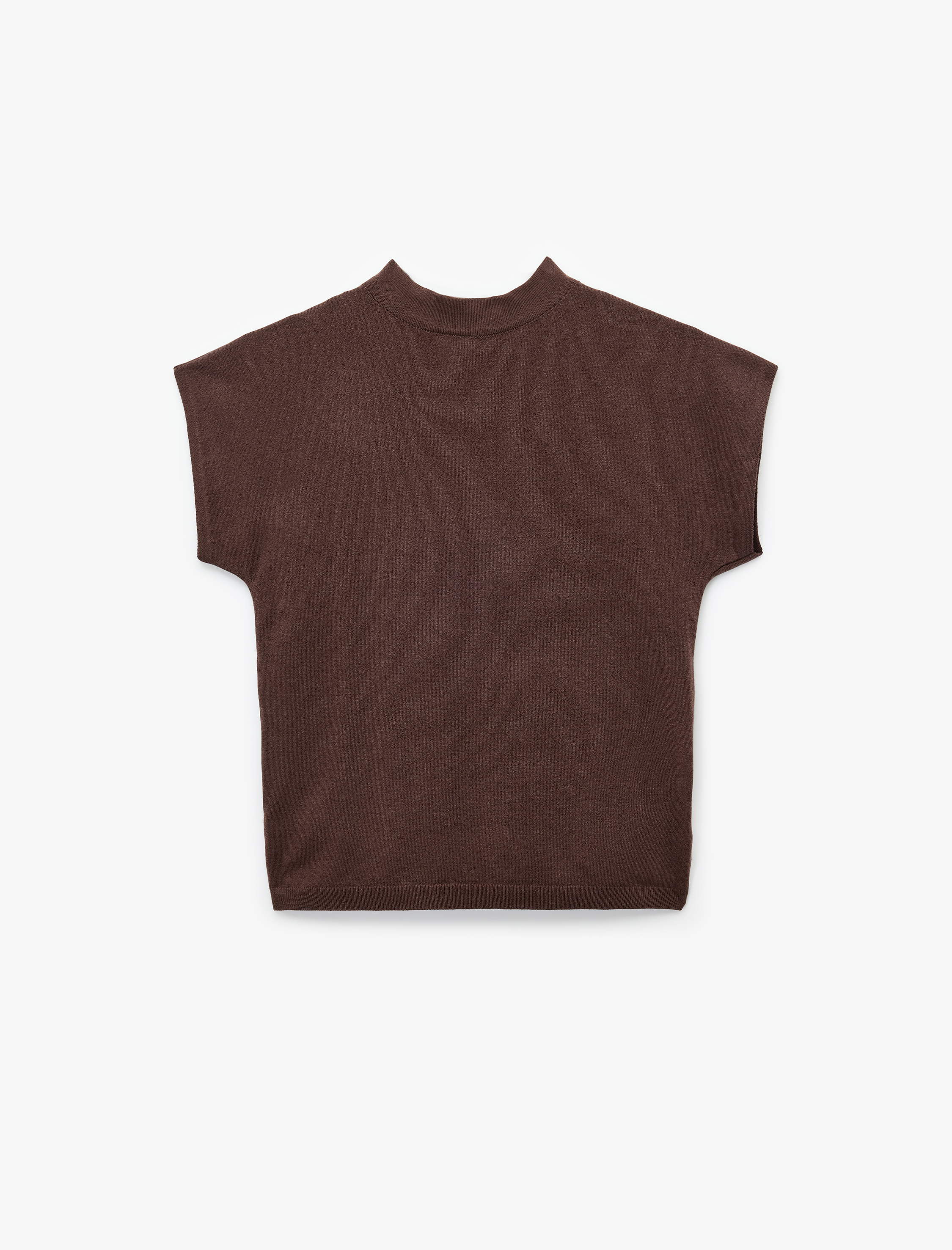   Koton X Sima Tarkan - Regular Fit Kısa Kollu Hafif Dik Yaka Triko Kazak