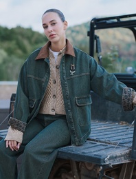 Koton X Sima Tarkan - Uzun Kollu Bisiklet Yaka Düğmeli Saç Örgü Triko Hırka