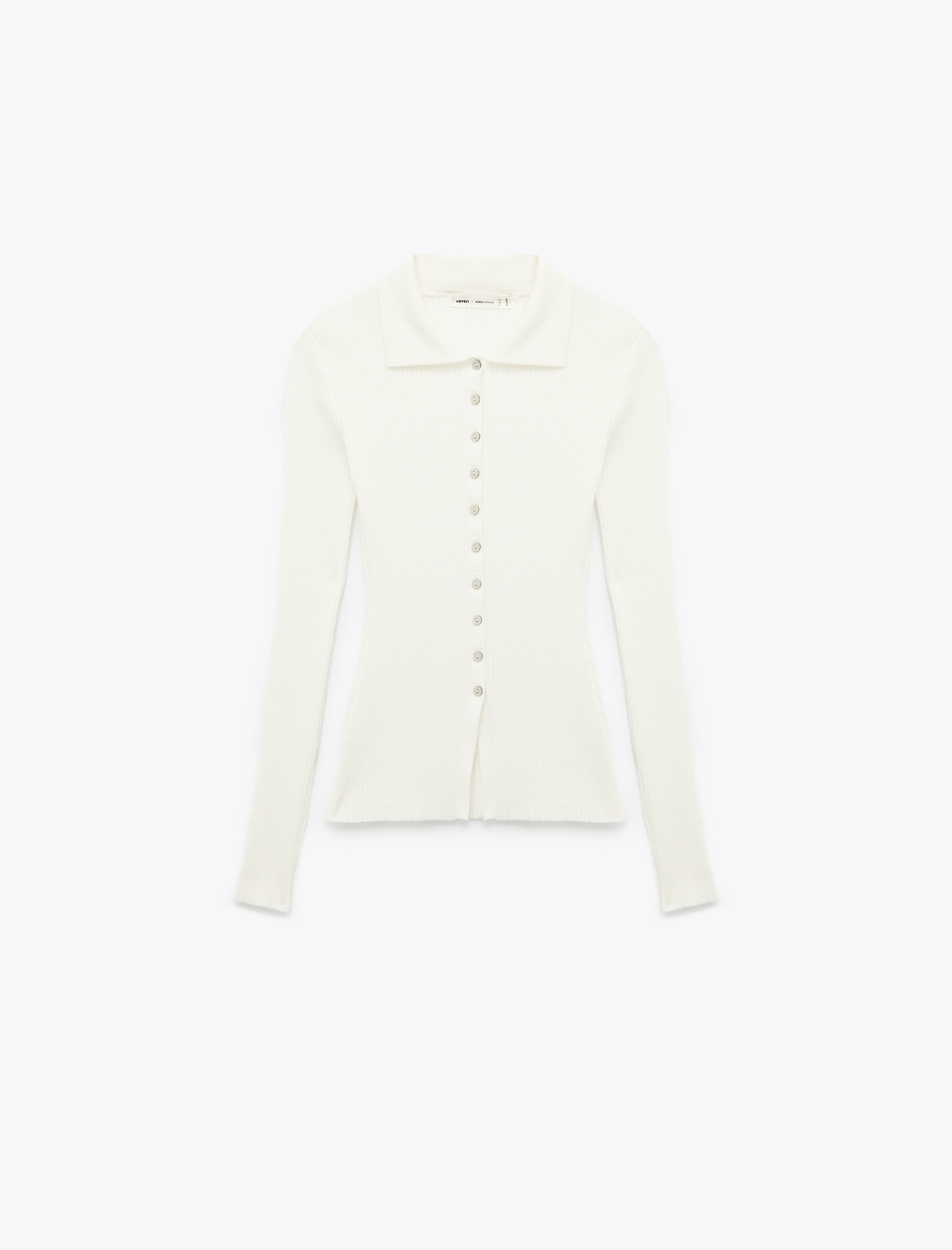   Koton X Sima Tarkan - Uzun Kollu Düğmeli Polo Yaka Triko Hırka