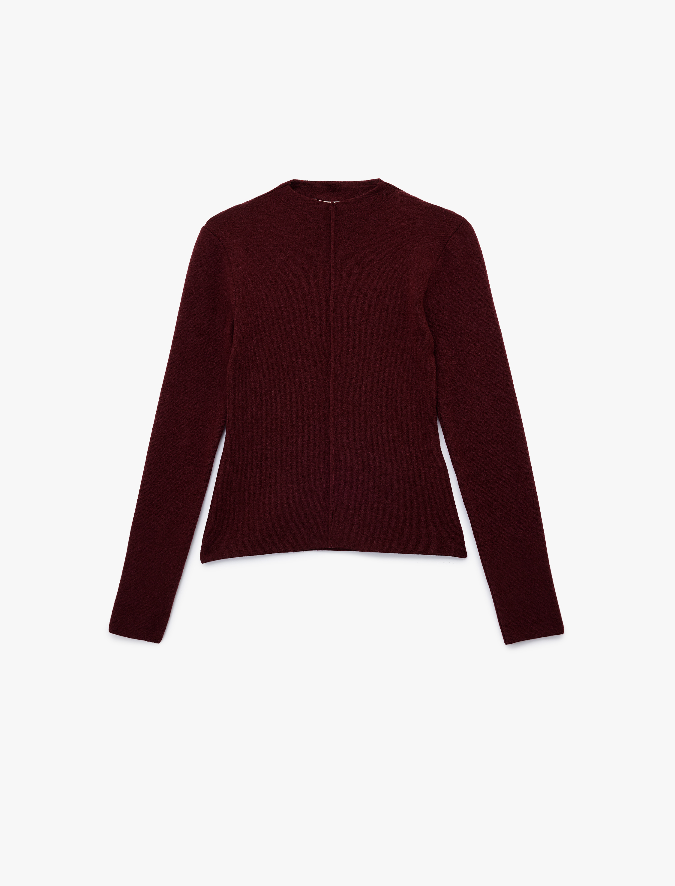   Hafif Dik Yaka Uzun Kollu Triko Kazak