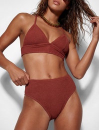 Yüksek Bel Dokulu Bikini Altı