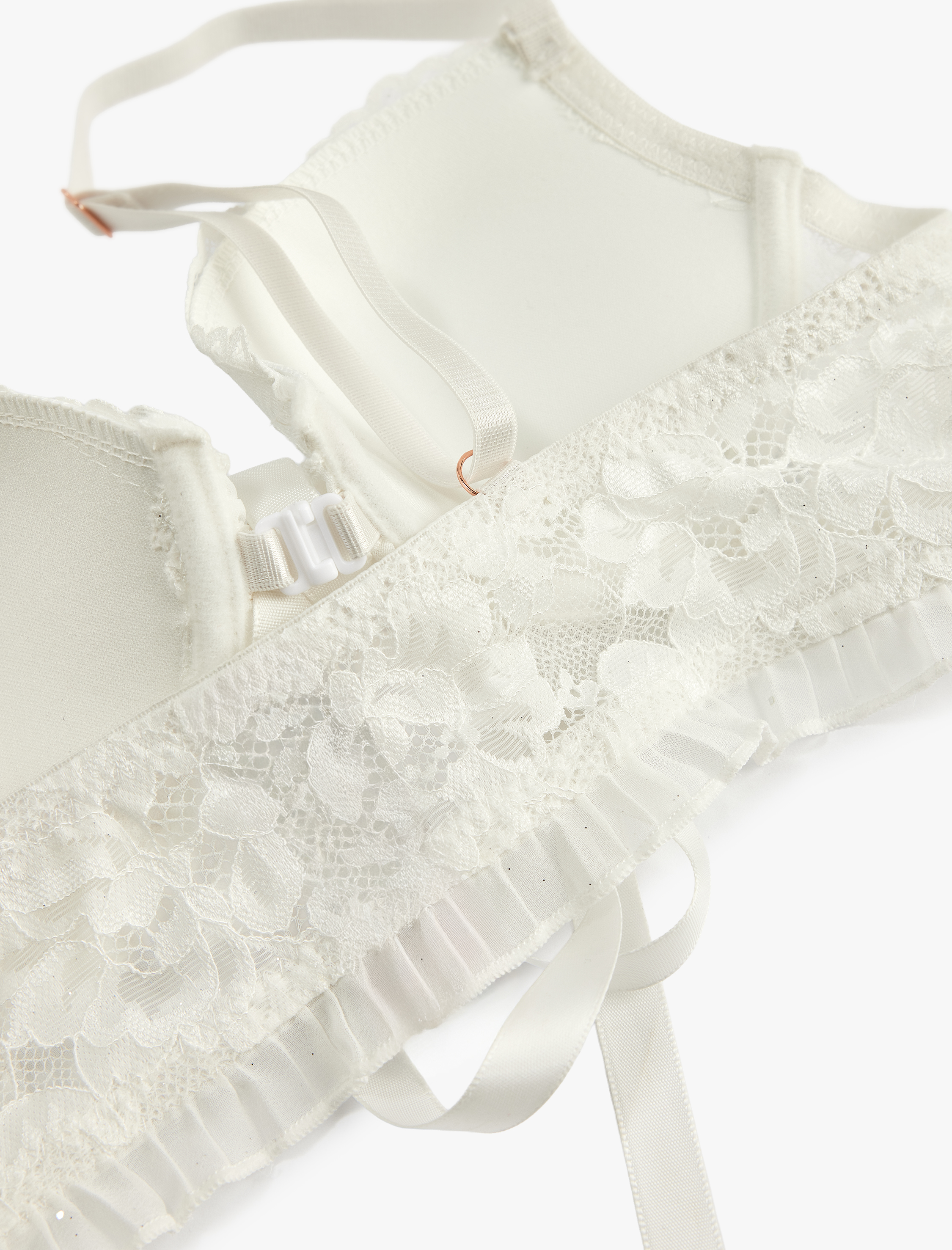  Destekli Ekstra Dolgulu Kurdeleli Dantelli Bridal Maximizer Sütyen