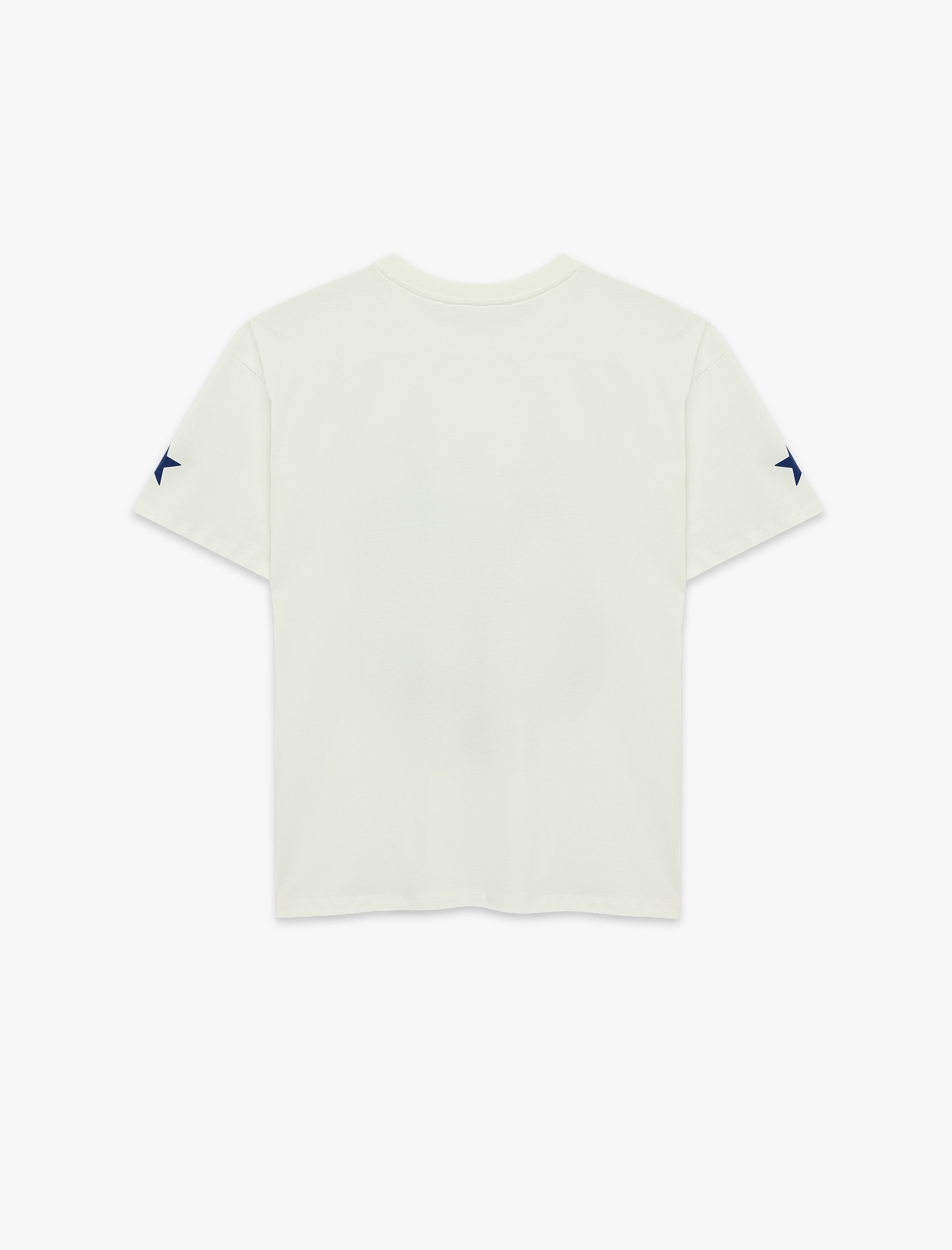 Rahat Kalıp Kısa Kollu Bisiklet Yaka Baskılı Pamuklu Tişört - Görsel 5