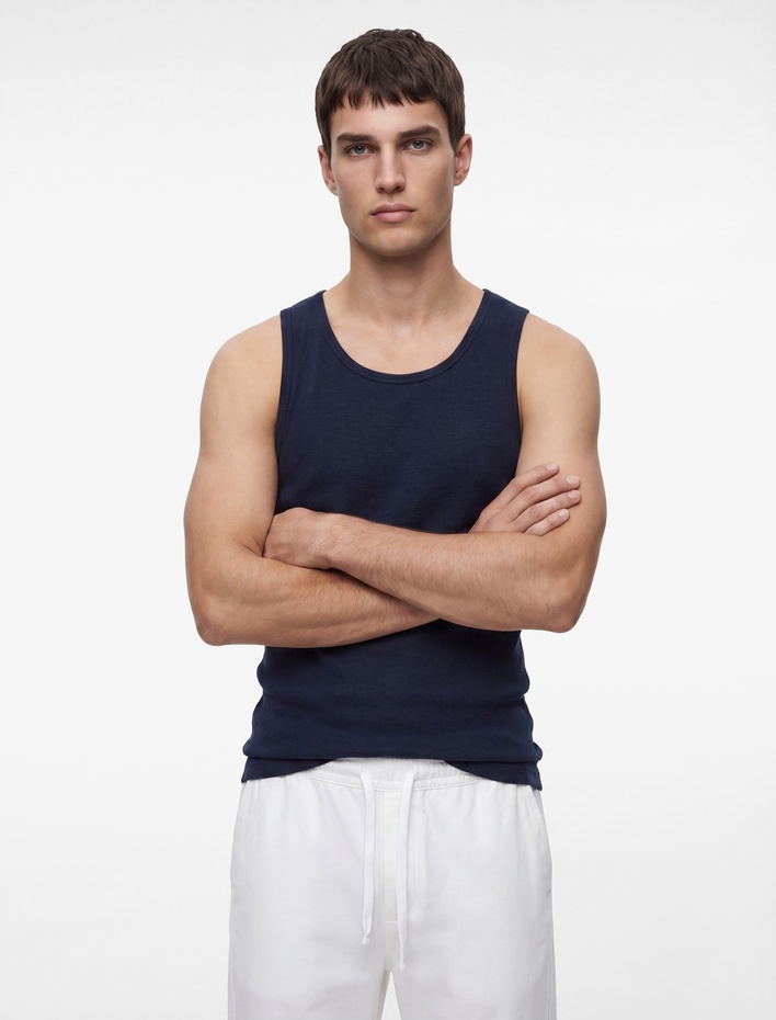  Pamuklu Kolsuz Bisiklet Yaka Slim Fit Atlet