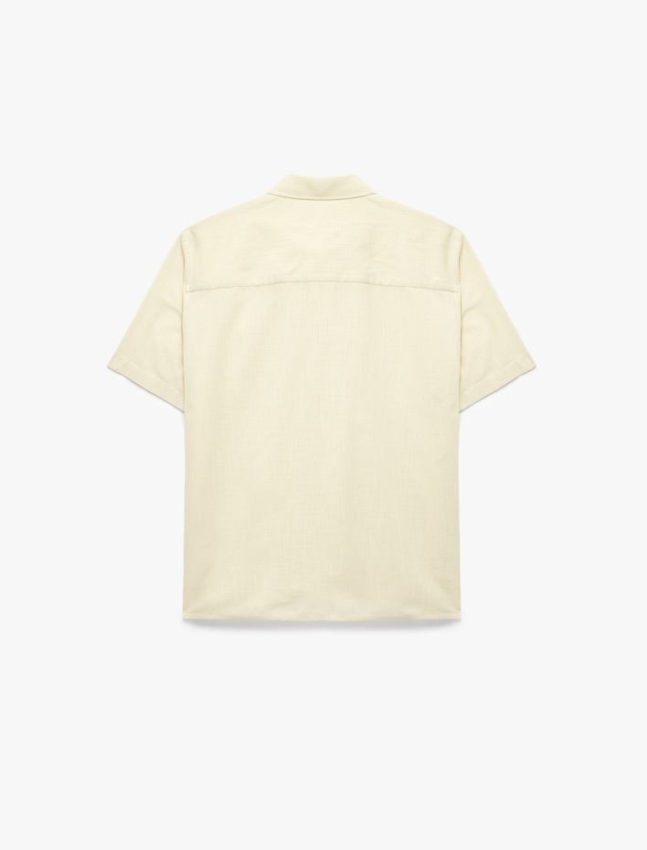  Regular Fit Klasik Yaka Pamuklu Kısa Kollu Gömlek