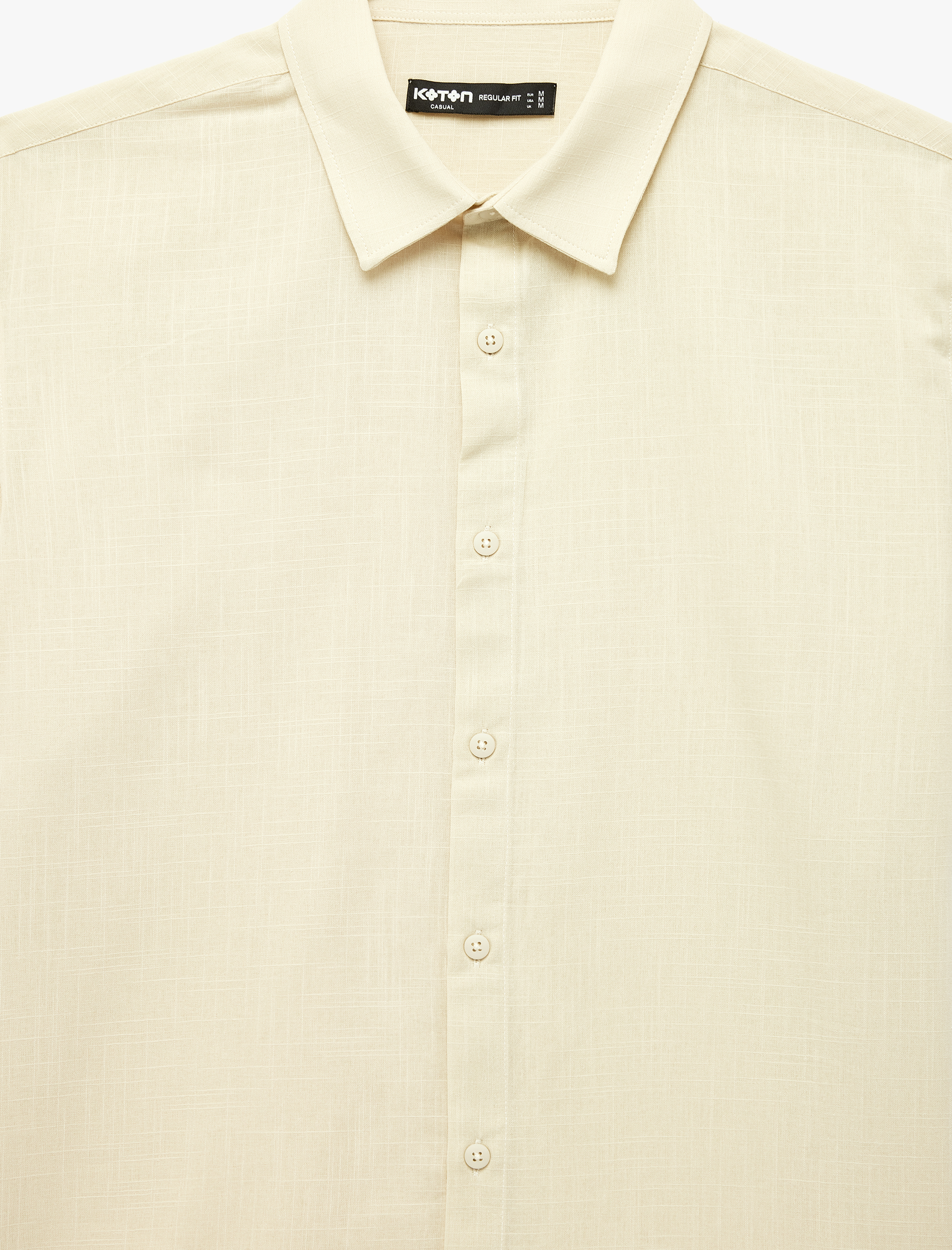   Regular Fit Klasik Yaka Pamuklu Kısa Kollu Gömlek