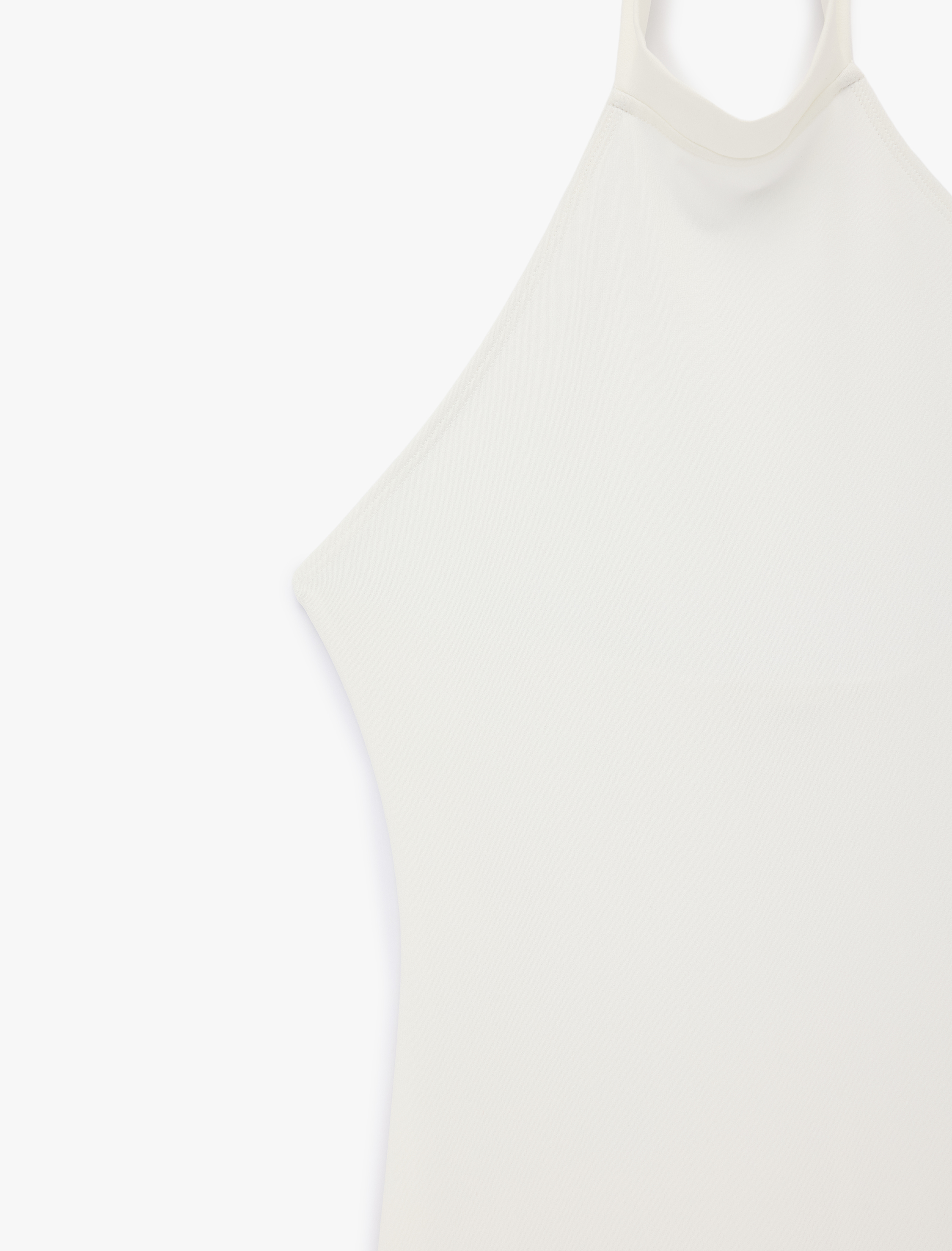   Halter Yaka Kolsuz Arka Yırtmaçlı Uzun Elbise