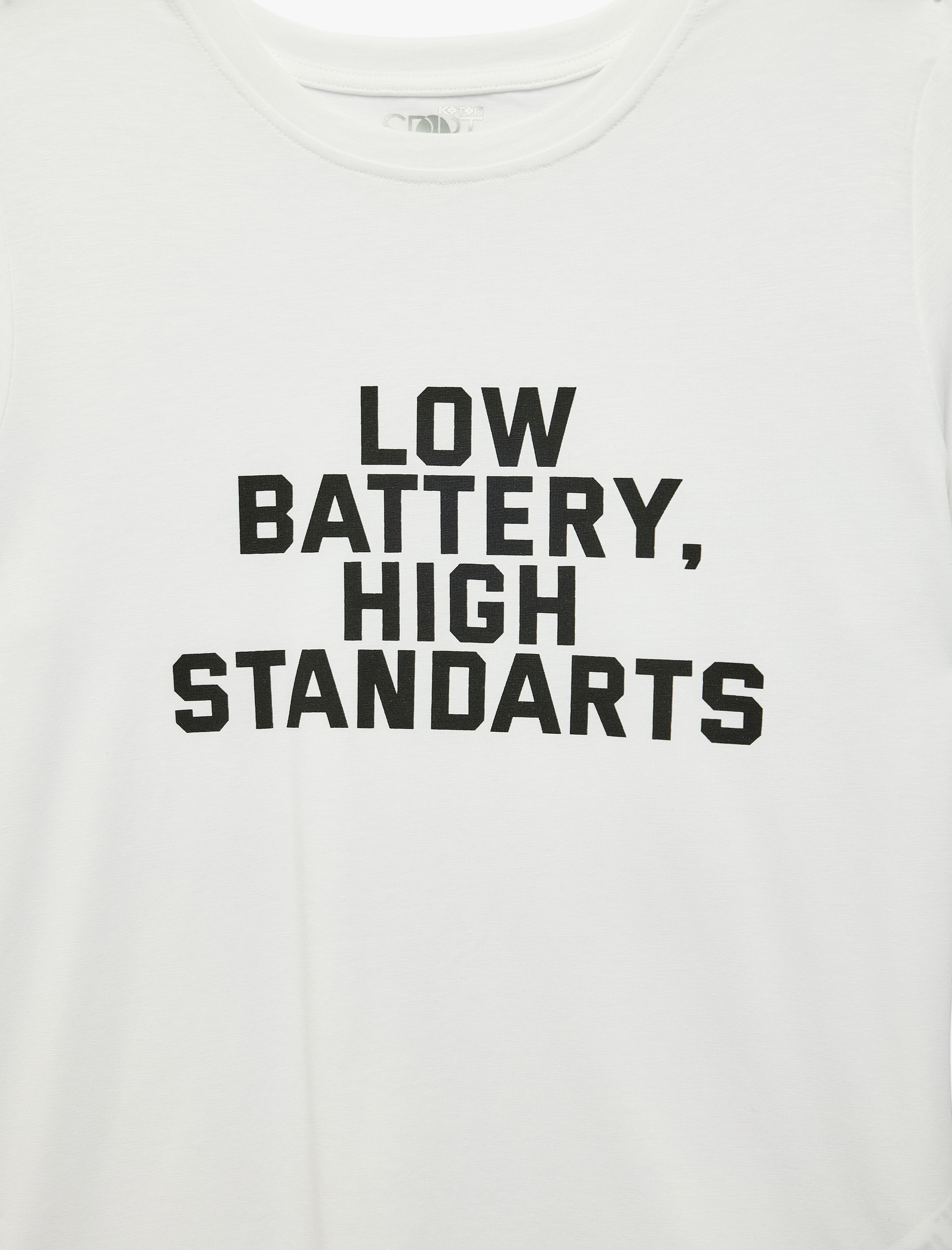   Modal Karışımlı Bisiklet Yaka Kısa Kollu Rahat Kalıp Baskılı Spor Tişört