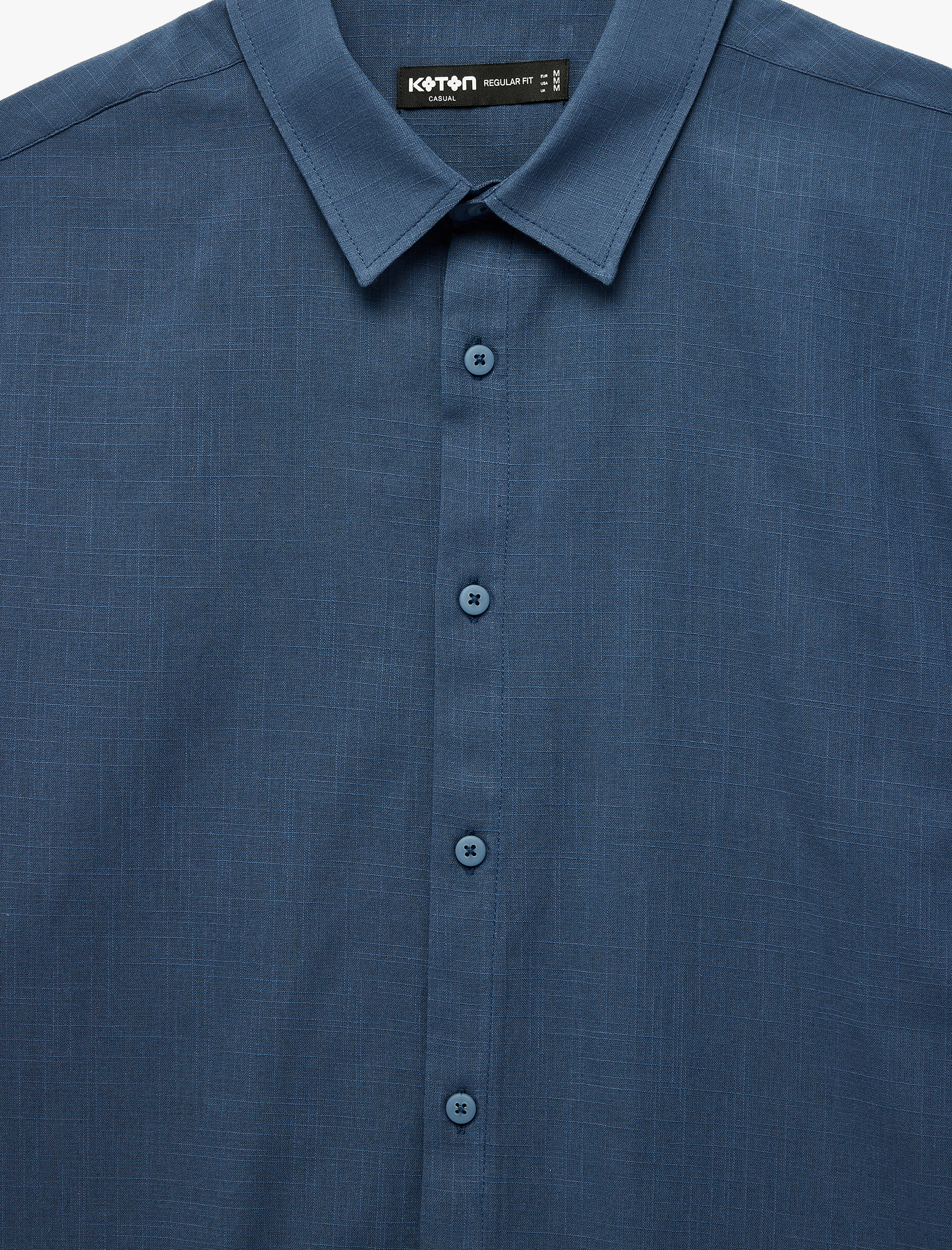   Regular Fit Klasik Yaka Pamuklu Kısa Kollu Gömlek