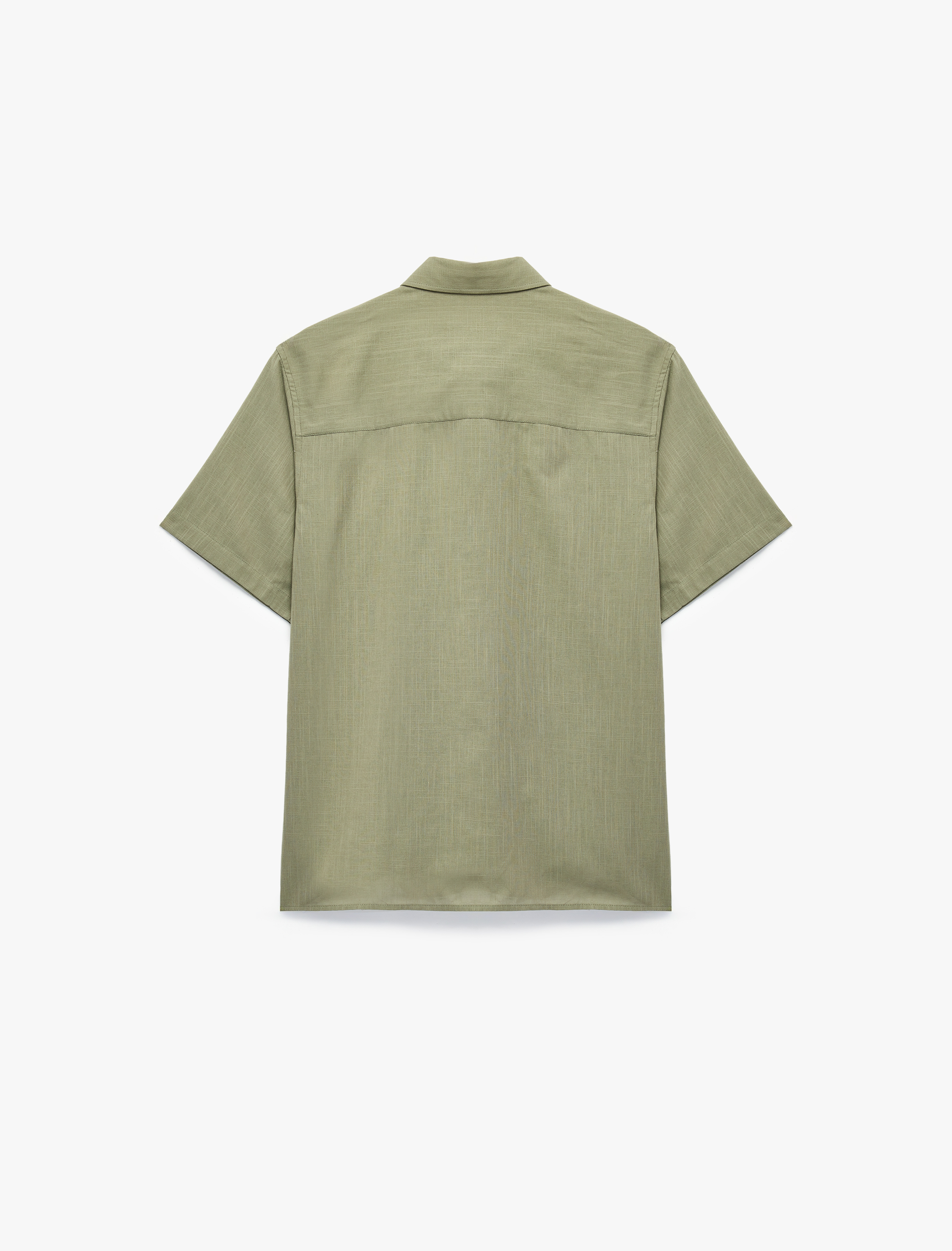   Regular Fit Klasik Yaka Pamuklu Kısa Kollu Gömlek