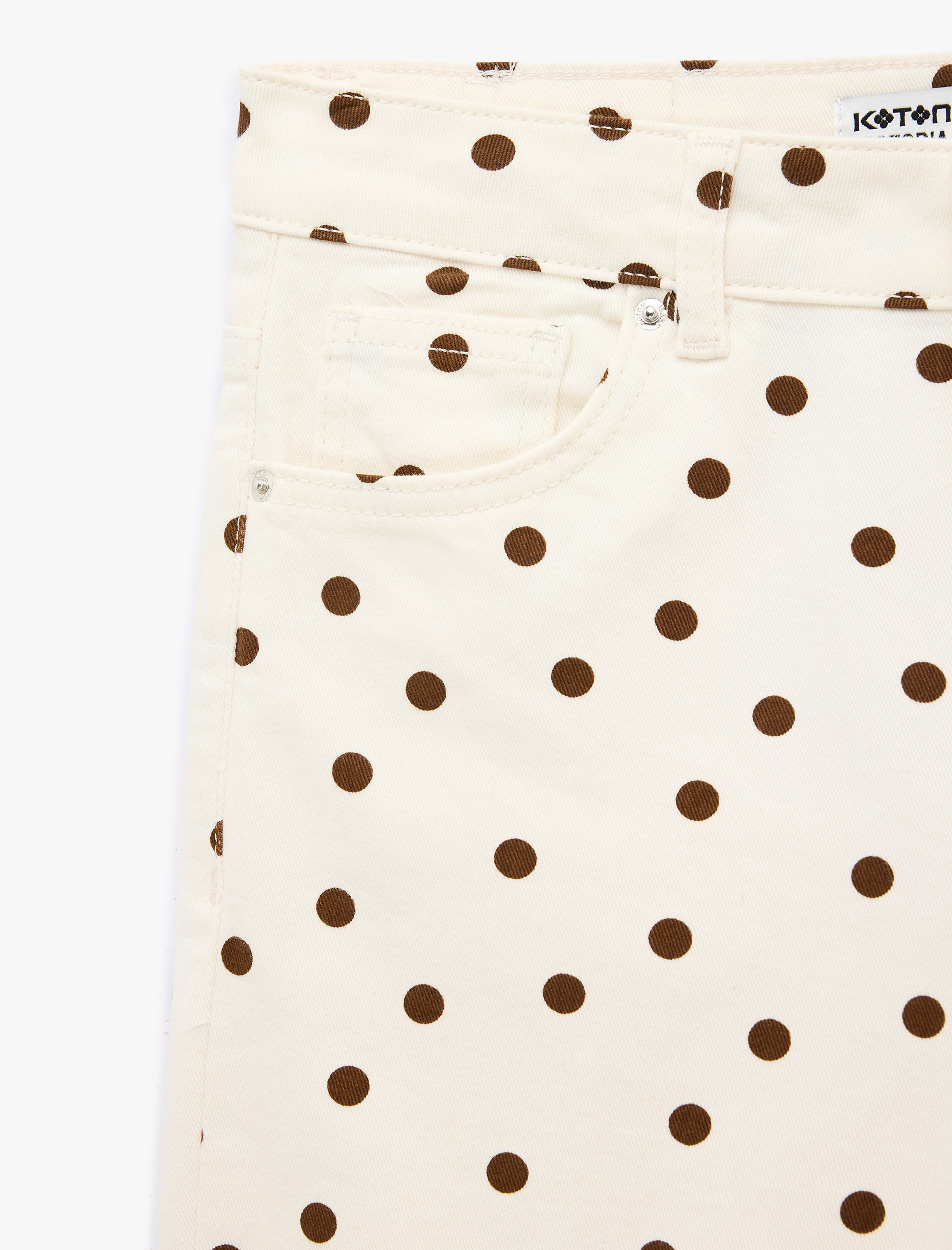   Leopar Desenli Dar Kesim Jean Pantolon