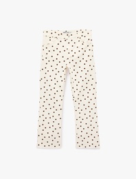 Leopar Desenli Dar Kesim Jean Pantolon