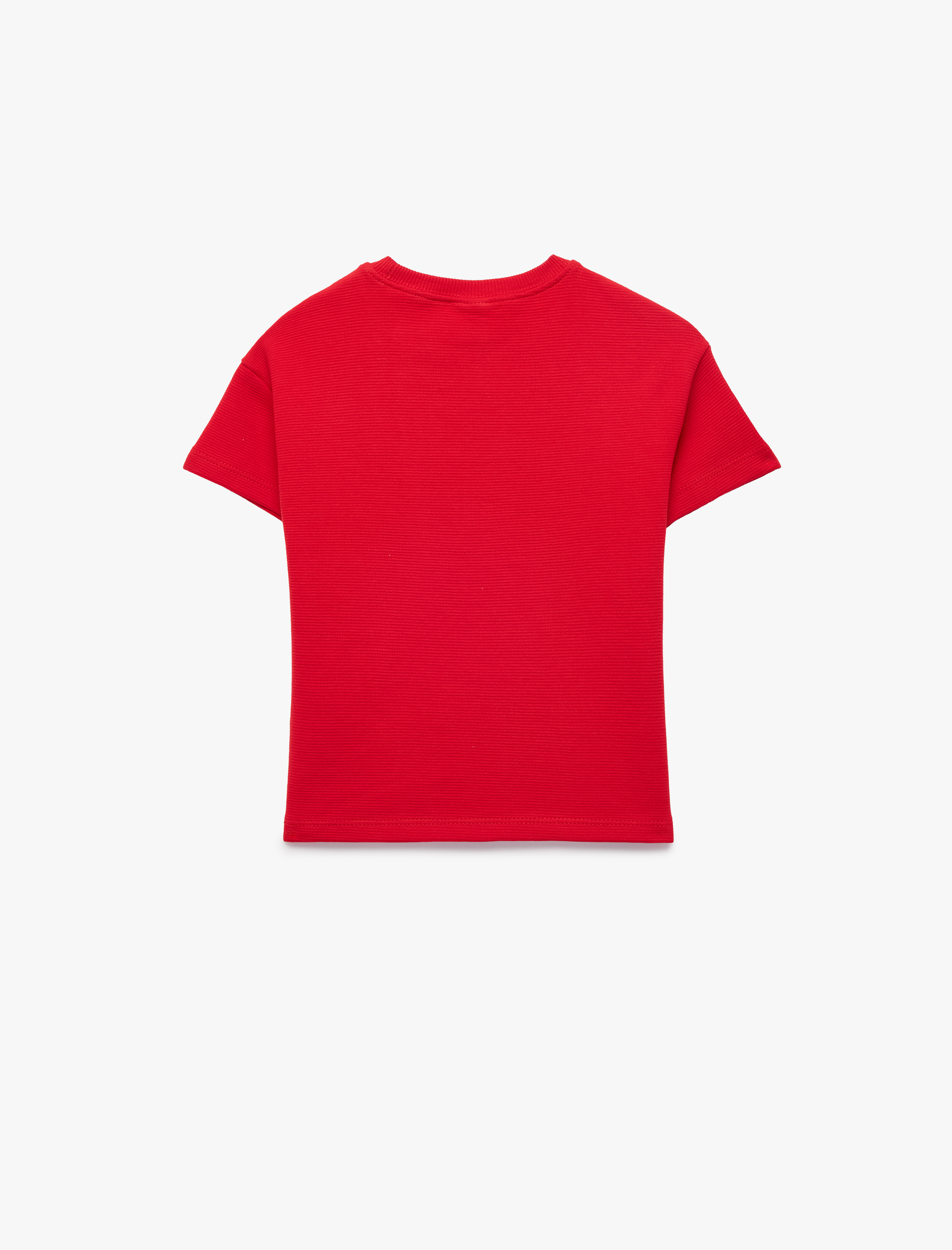  Erkek Bebek Pamuklu Kısa Kollu Bisiklet Yaka Baskılı Tişört