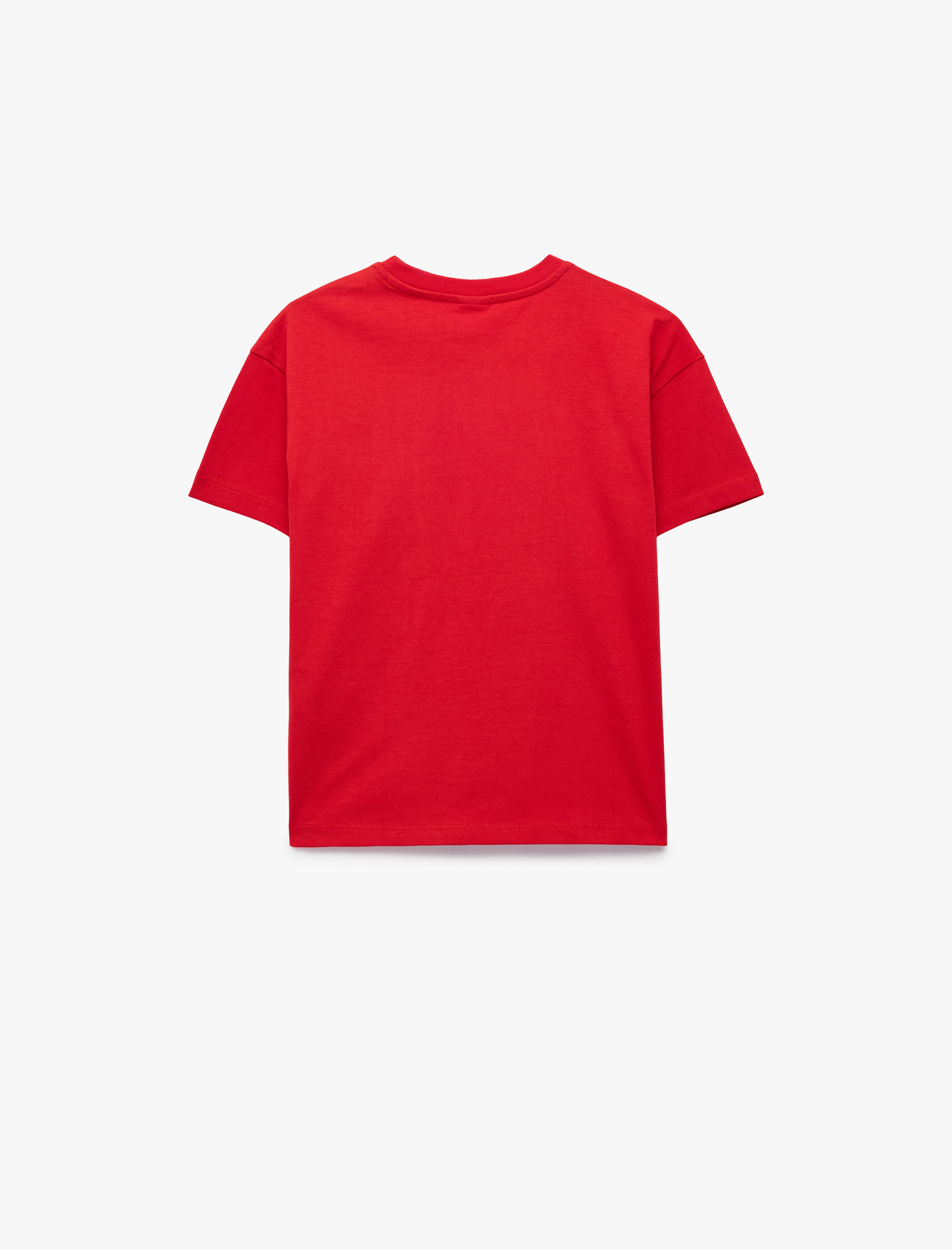  Erkek Bebek Pamuklu Kısa Kollu Cep Detaylı Bisiklet Yaka Baskılı Tişört