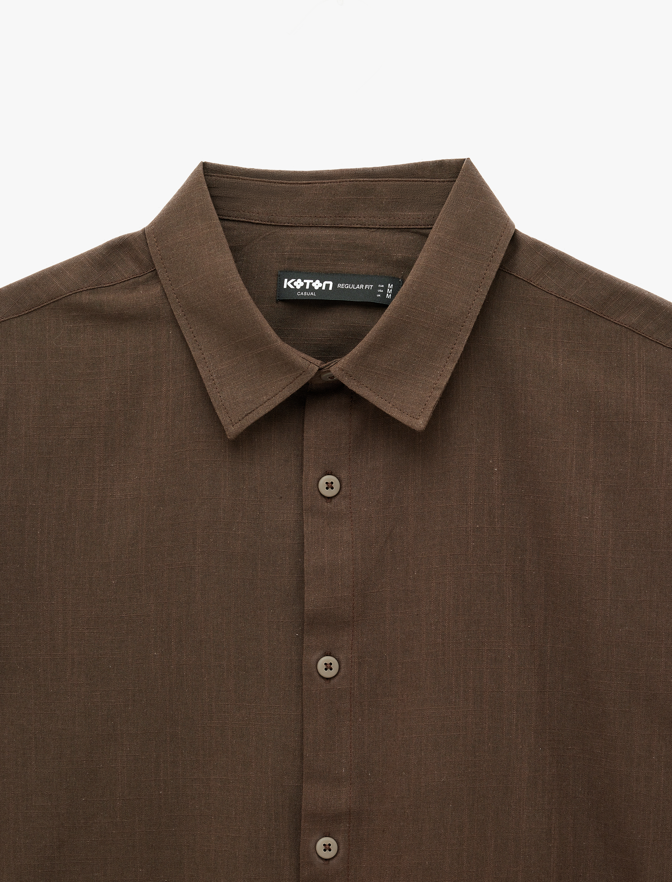   Regular Fit Klasik Yaka Pamuklu Kısa Kollu Gömlek