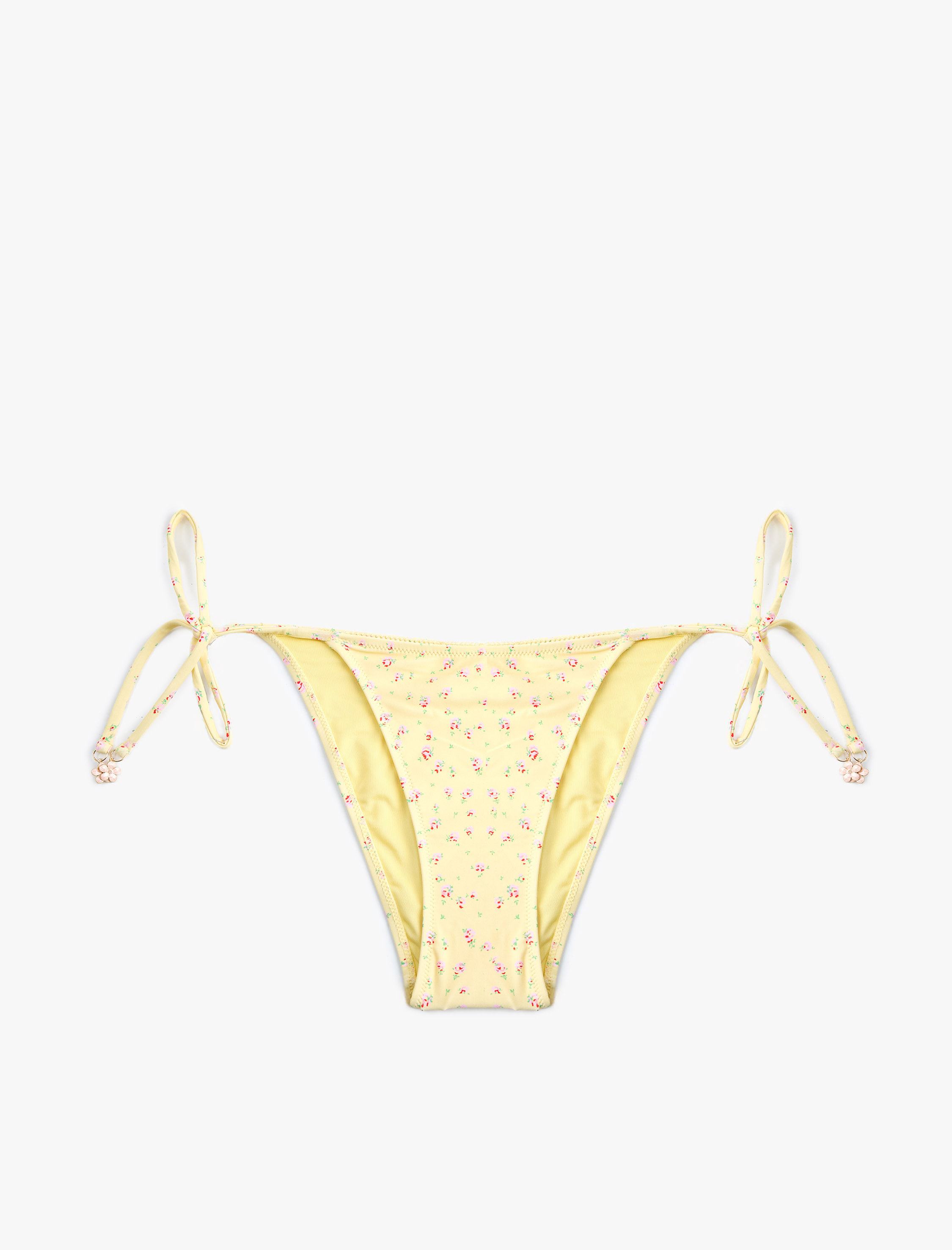   Koton X Sibil Çetinkaya - Yanları İpli Çiçekli Bikini Altı