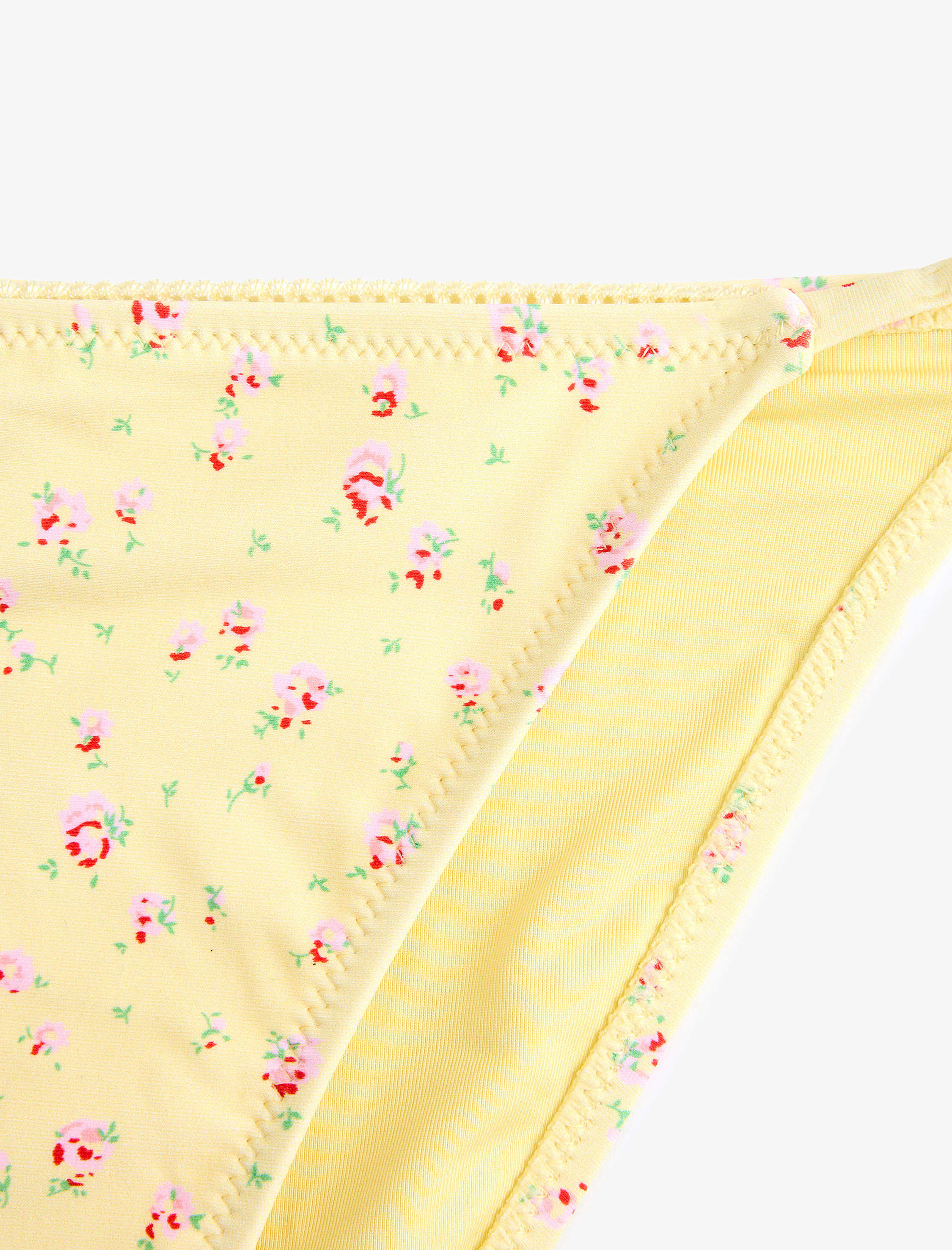   Koton X Sibil Çetinkaya - Yanları İpli Çiçekli Bikini Altı