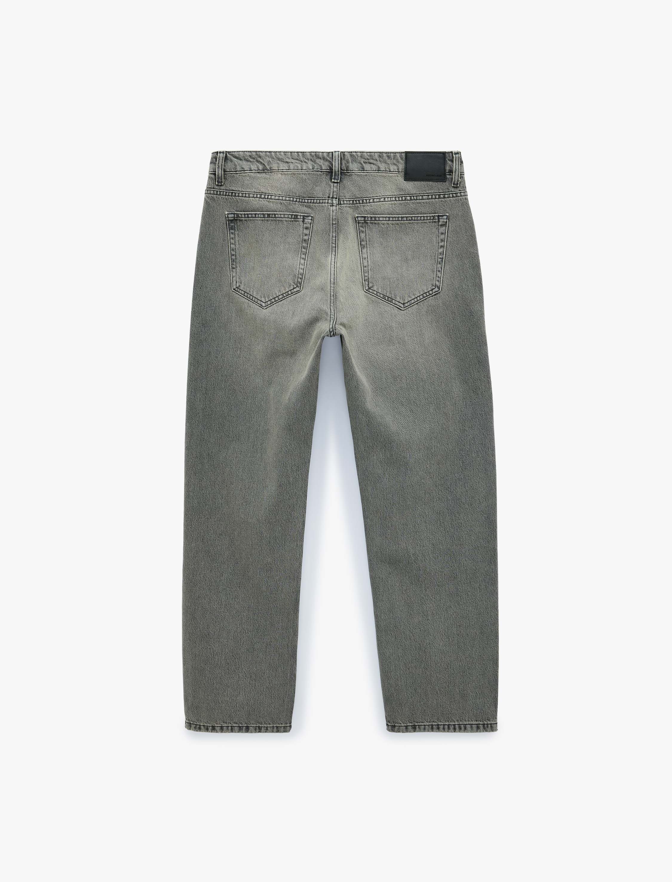   Normal Bel Cepli Pamuklu Vintage Straight Fit Jean Pantolon