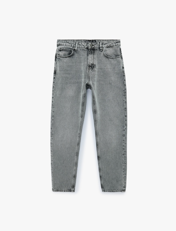  Pamuklu Regular Fit Cepli Tapered Jean Pantolon - Joe Jean