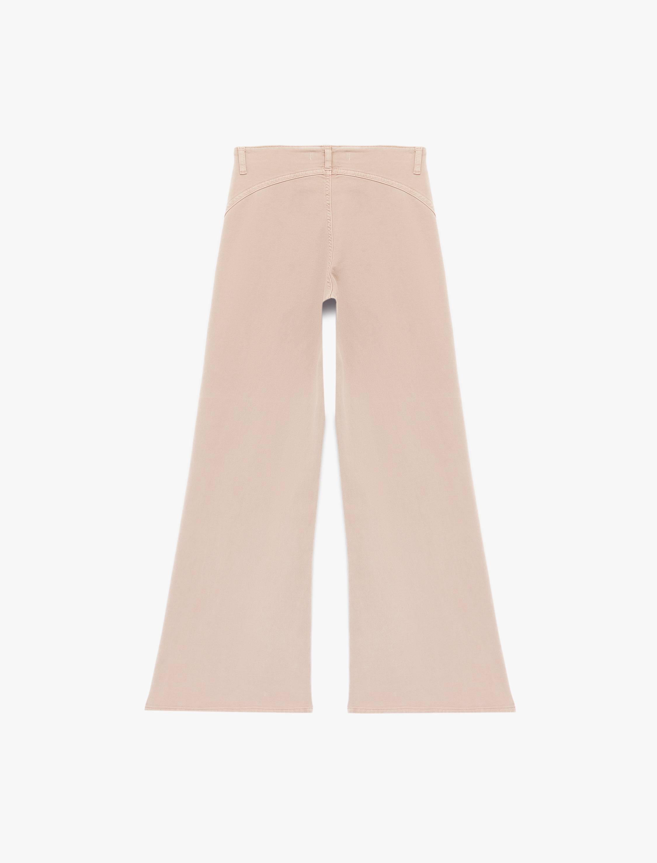   Dar Kalıp Normal Bel Kemer Detaylı İspanyol Paça Denim Pantolon - Flare Jeans