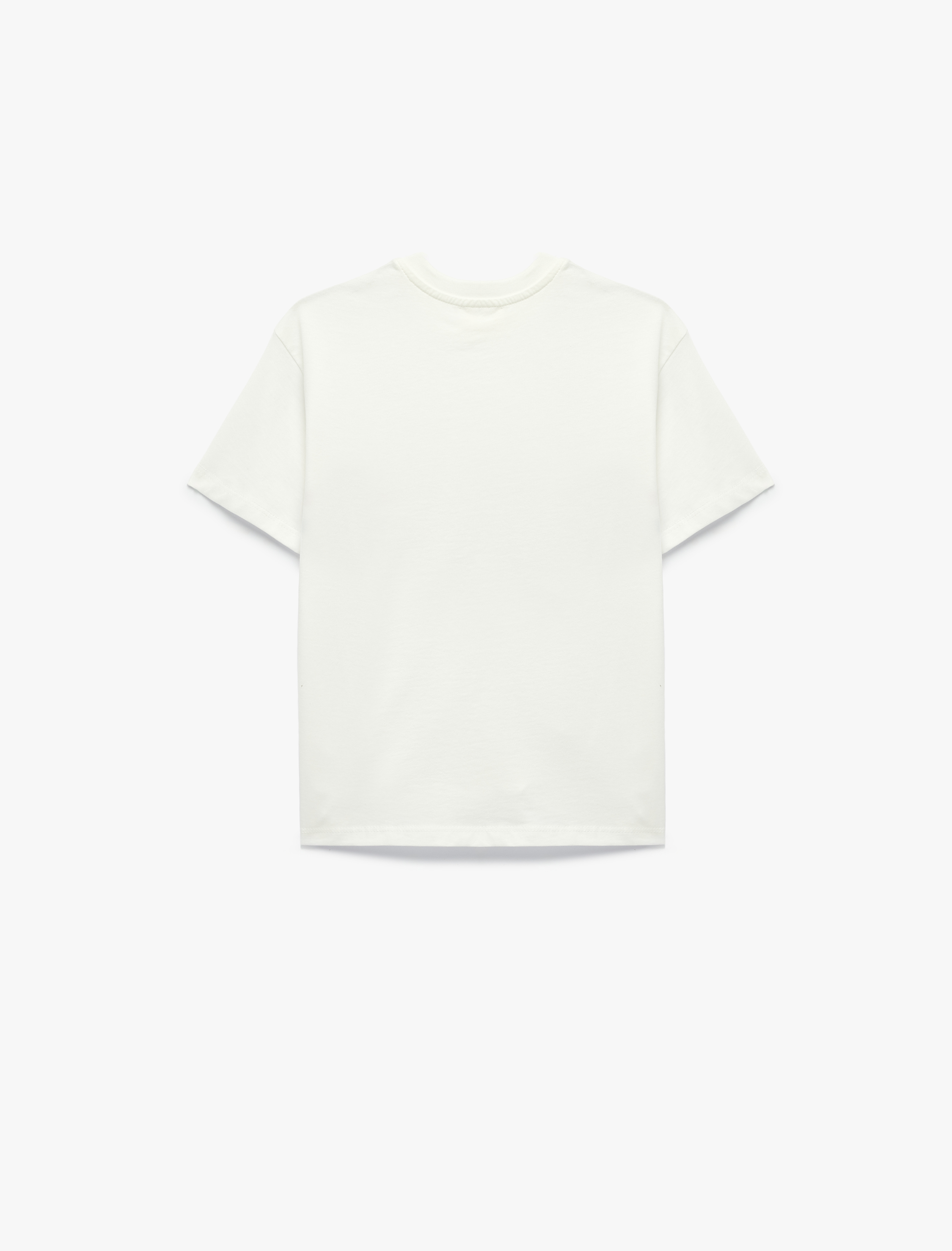  Erkek Çocuk Baskılı Pamuklu Kısa Kollu Bisiklet Yaka Tişört