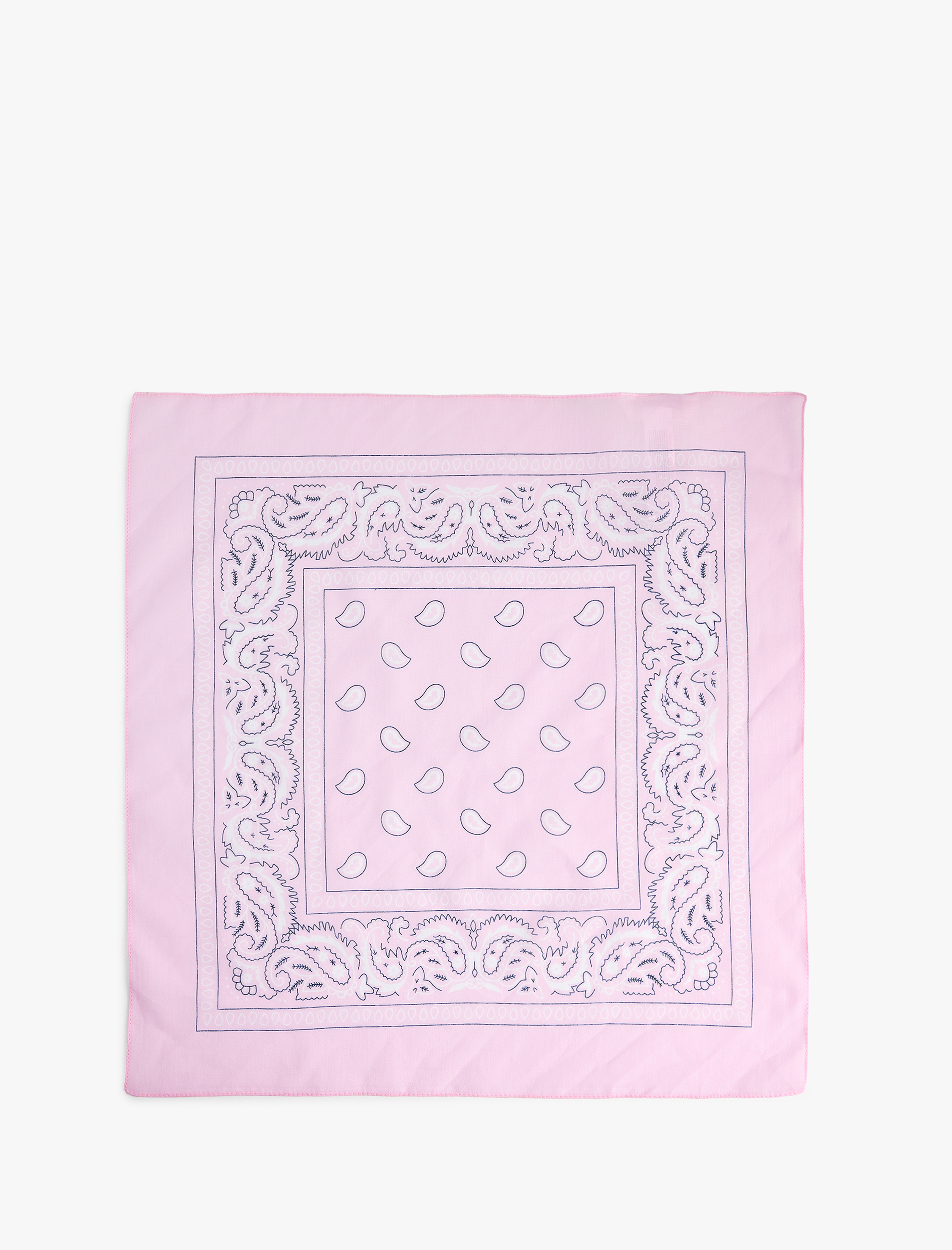  Kadın Pamuklu Etnik Desenli Kare Şal