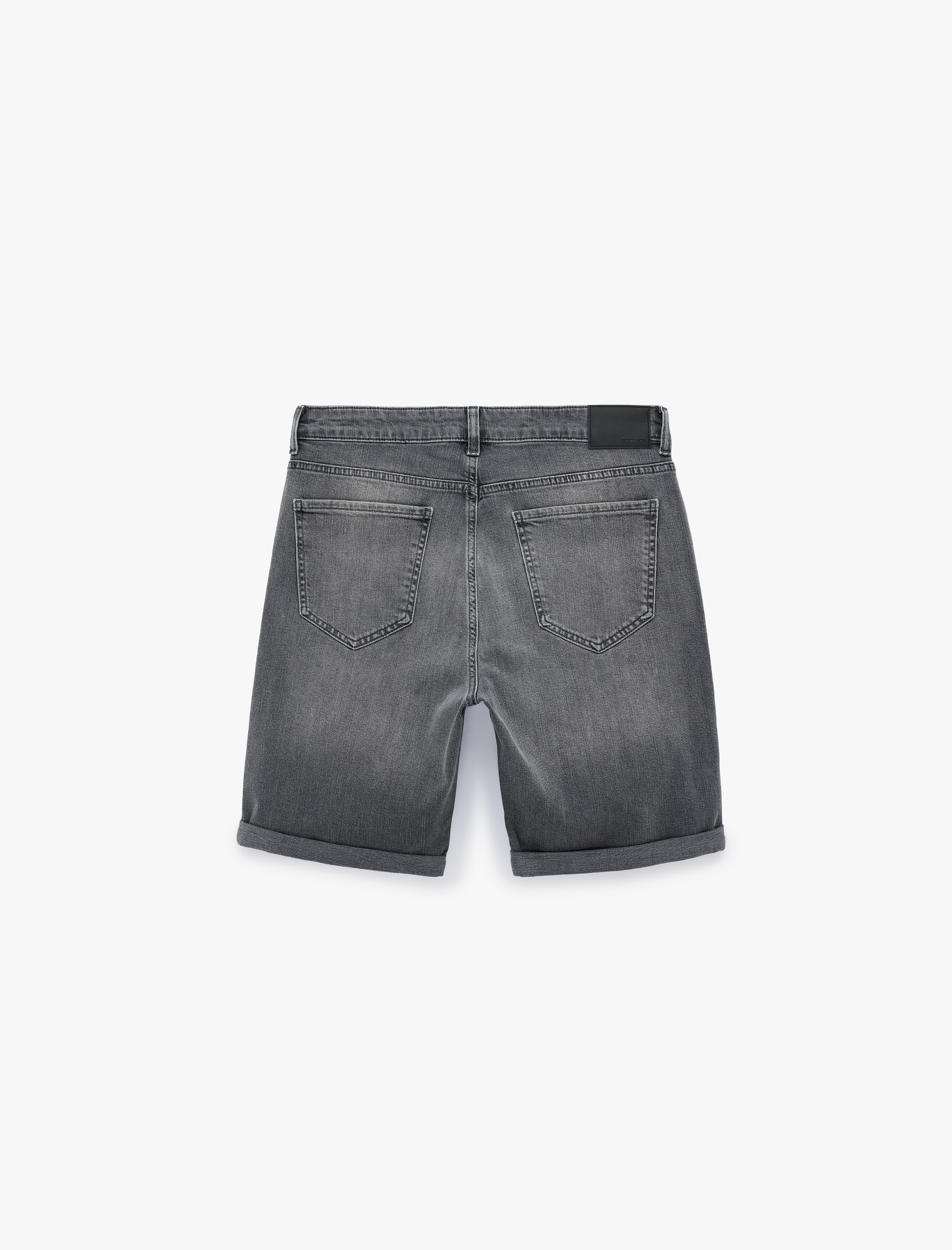   Normal Bel Pamuklu Cepli Bermuda Slim Fit Jean Şort