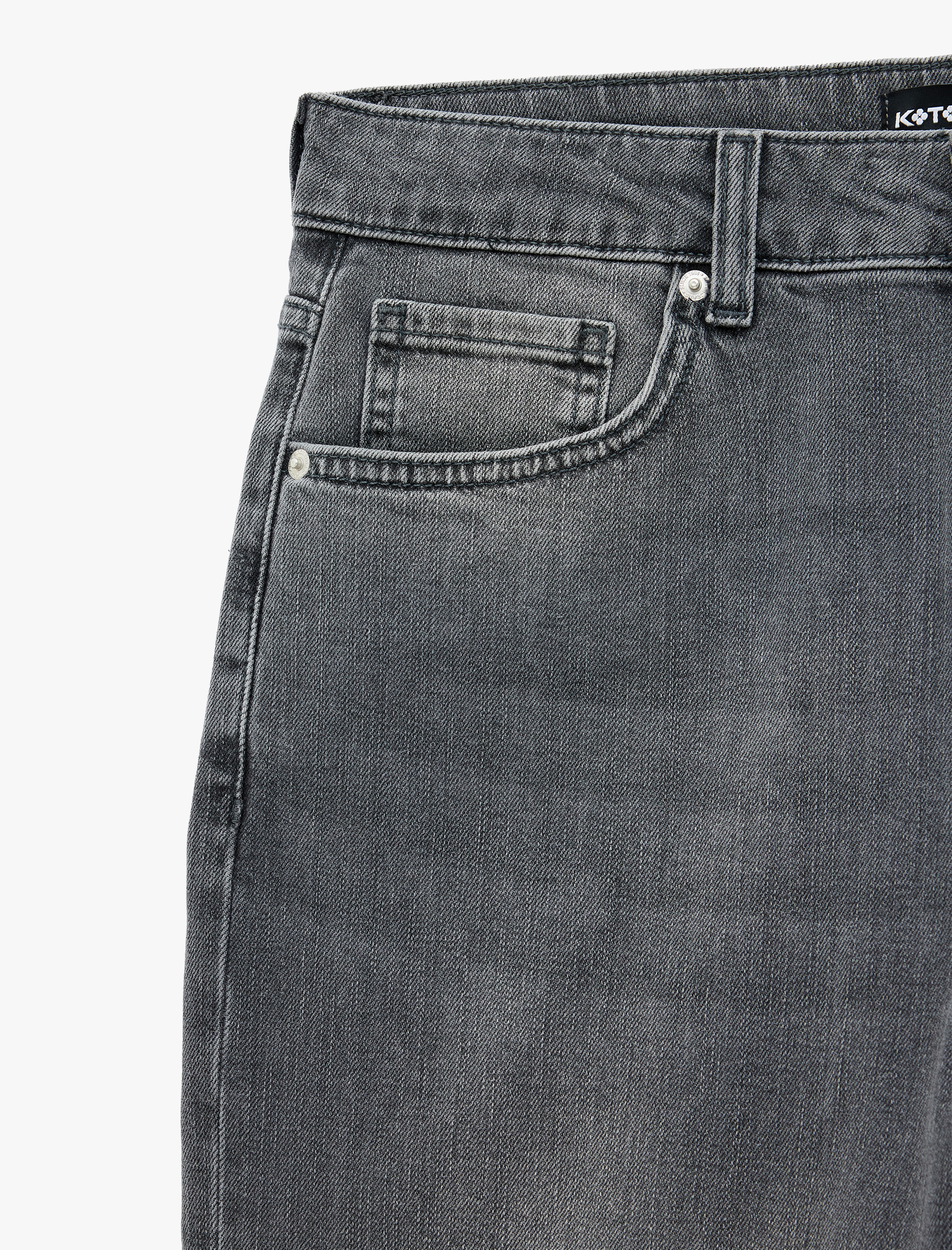   Normal Bel Pamuklu Cepli Bermuda Slim Fit Jean Şort