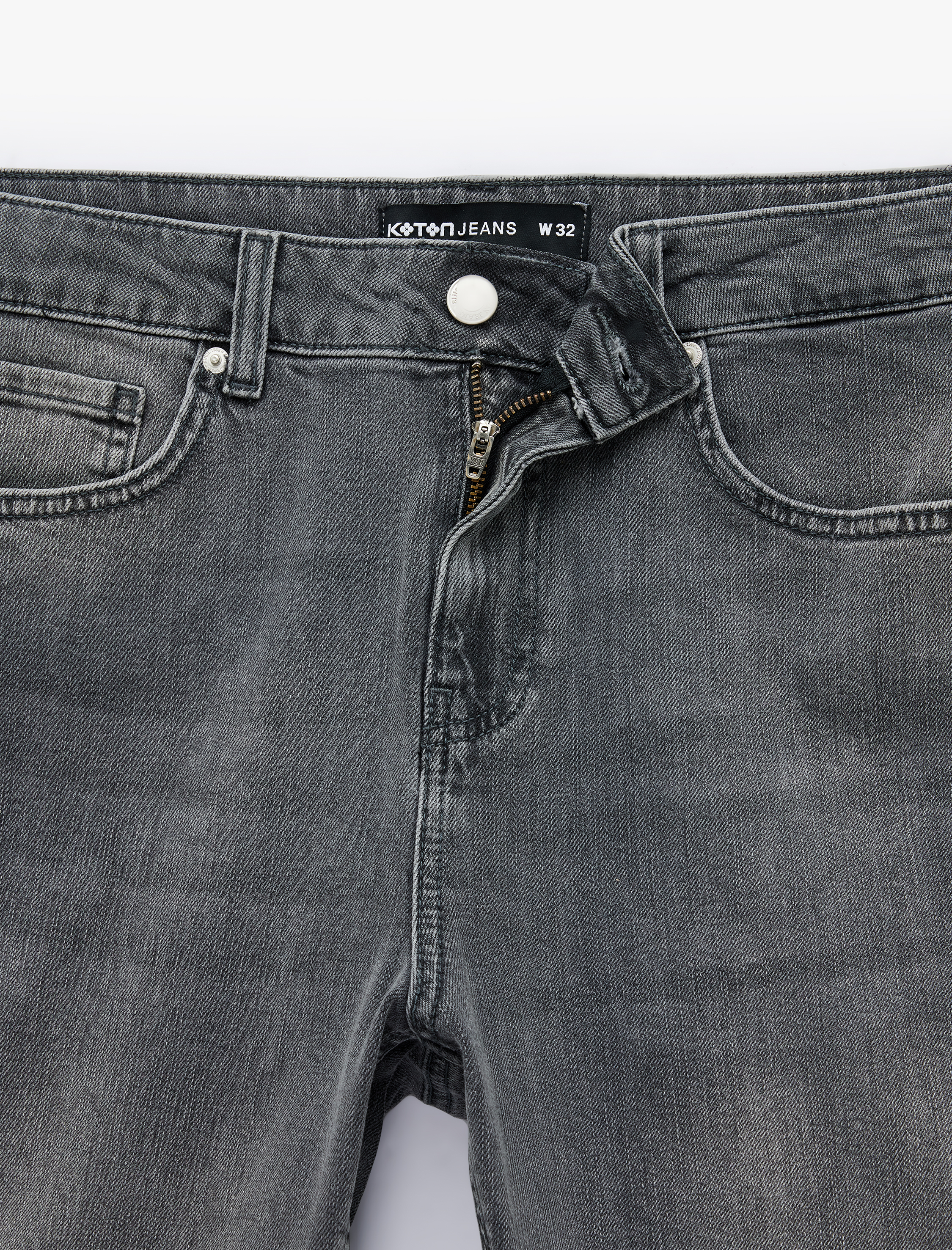   Normal Bel Pamuklu Cepli Bermuda Slim Fit Jean Şort
