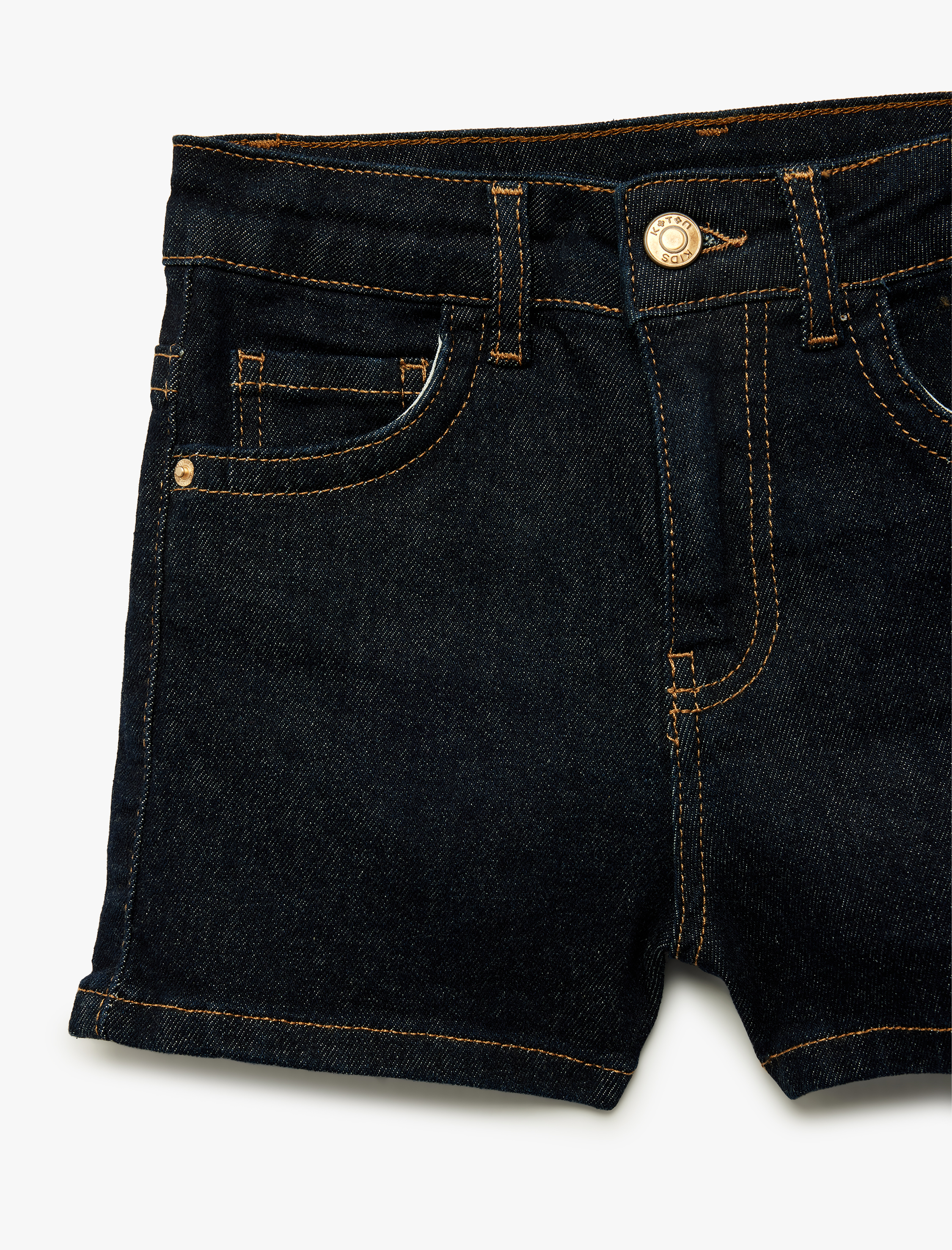  Kız Çocuk Pamuklu Cepli Denim Şort