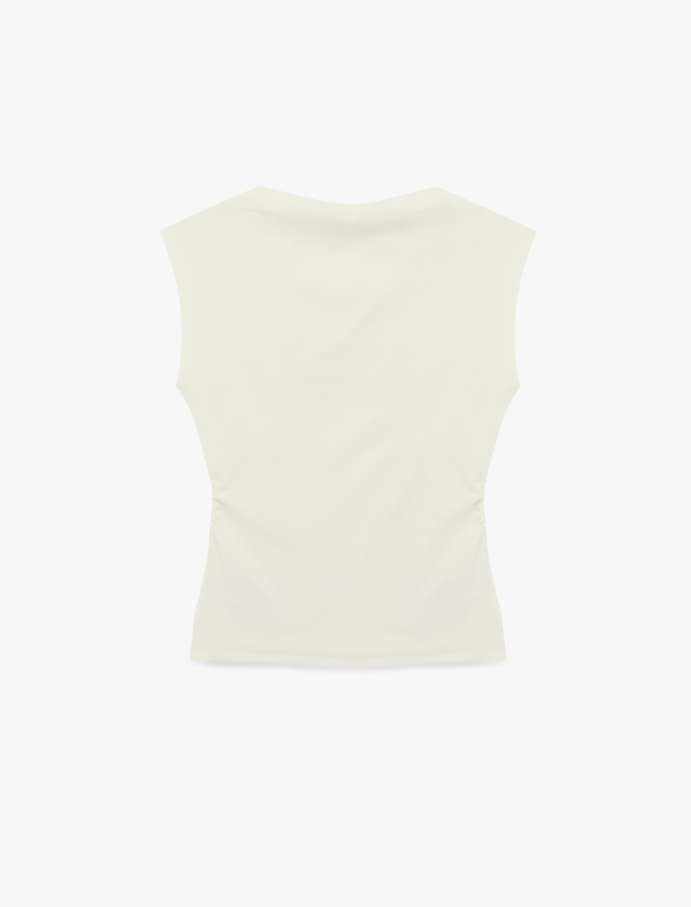   Taş Detaylı Pamuklu Dik Yaka Kısa Kollu Tişört