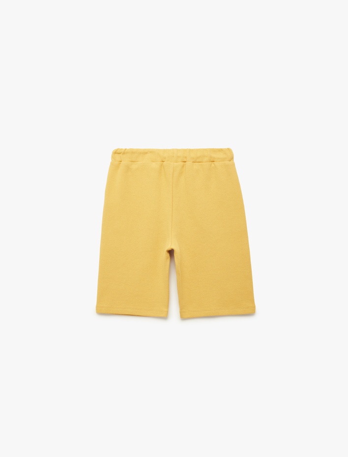 Erkek Çocuk Pamuklu Beli Lastikli Cepli Basic Şort